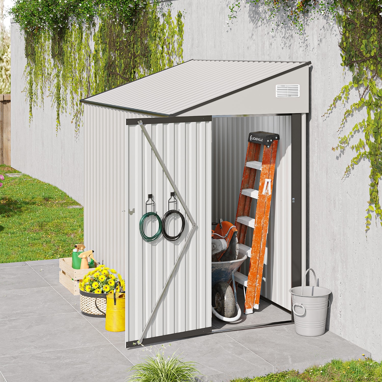 Wooakway FXLS0605-605A37 Metal-Storage-Buildings-Sheds - View #11