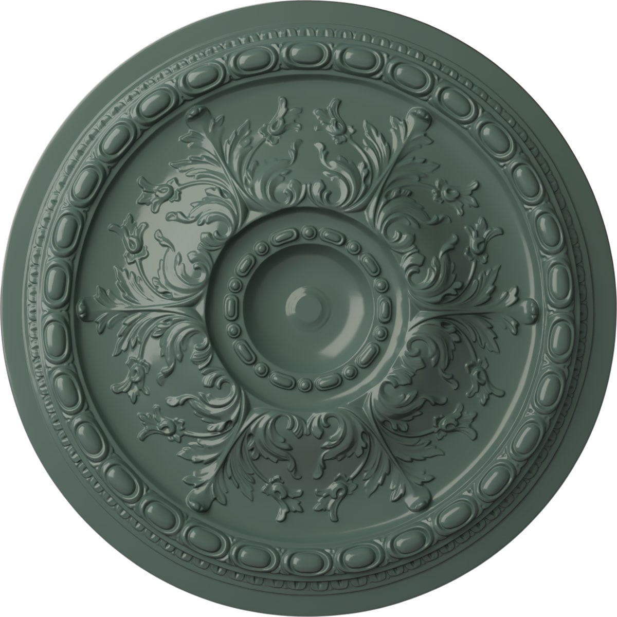 Ekena Millwork CM28STCBF Stockport 28-in W x 28-in L Painted Cloud Burst Polyurethane Whole Ceiling Medallion