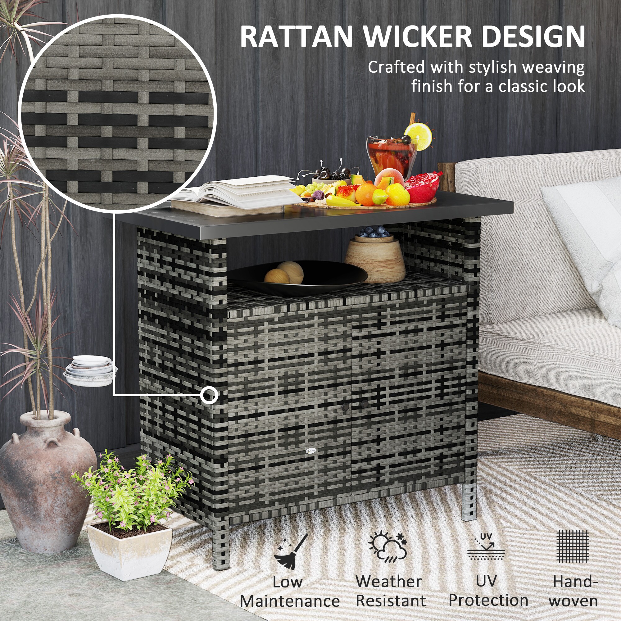 Outsunny 865-029V00GG Patio-Tables - View #4