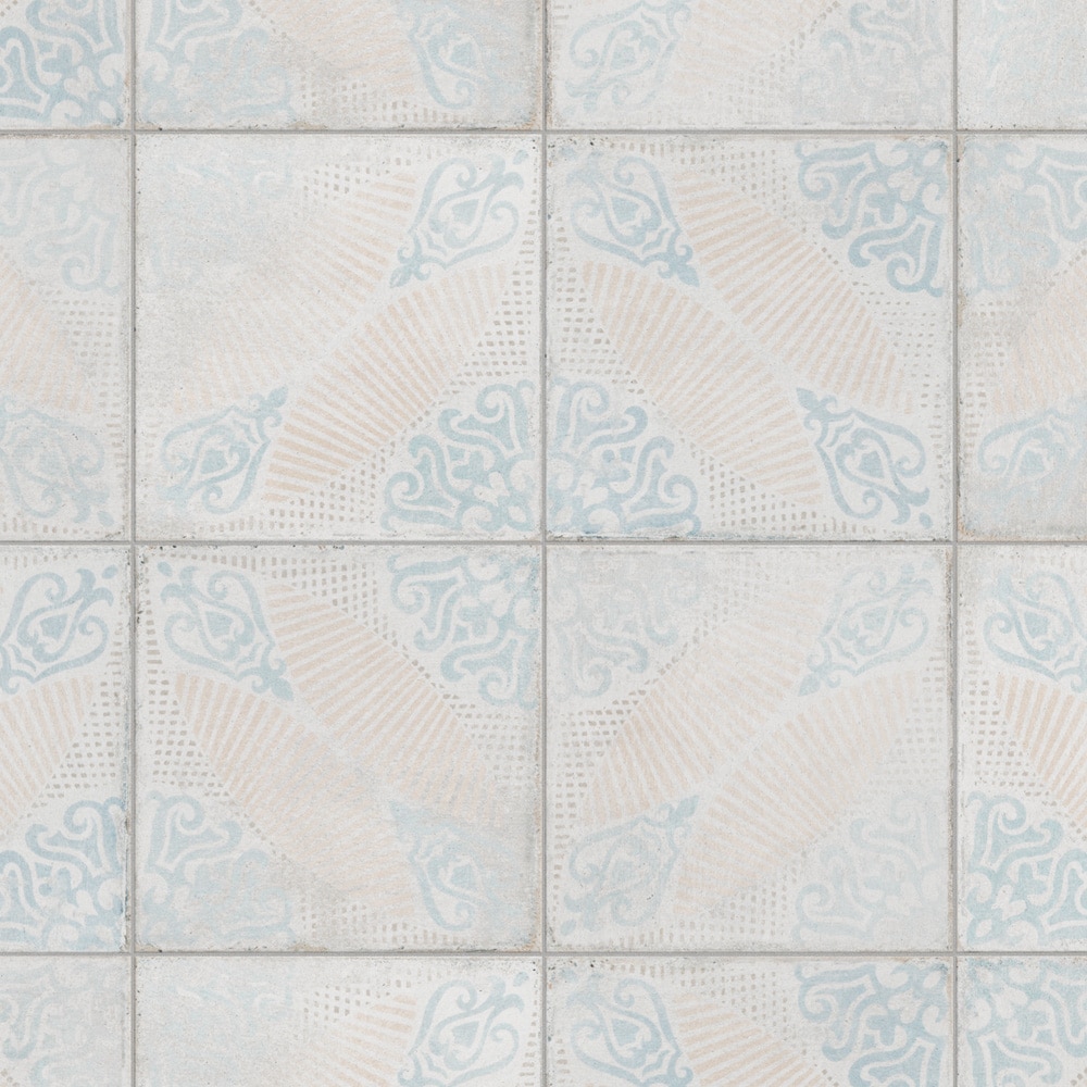 Barcelona Decor Guell 6" Matte Porcelain Vintage Floor & Wall Tile