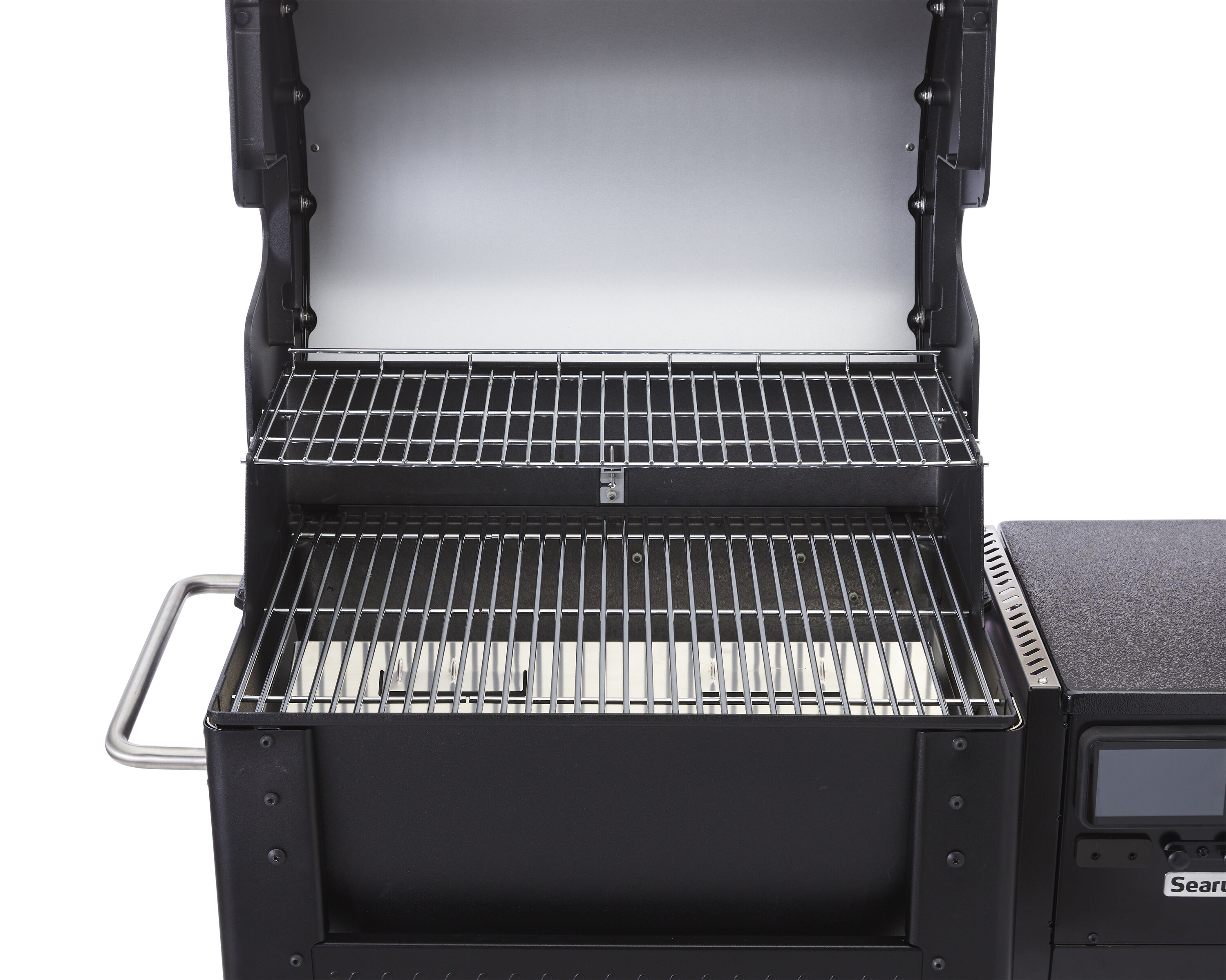 Weber Searwood 600 648-Sq in Black Pellet Grill with Smart ...