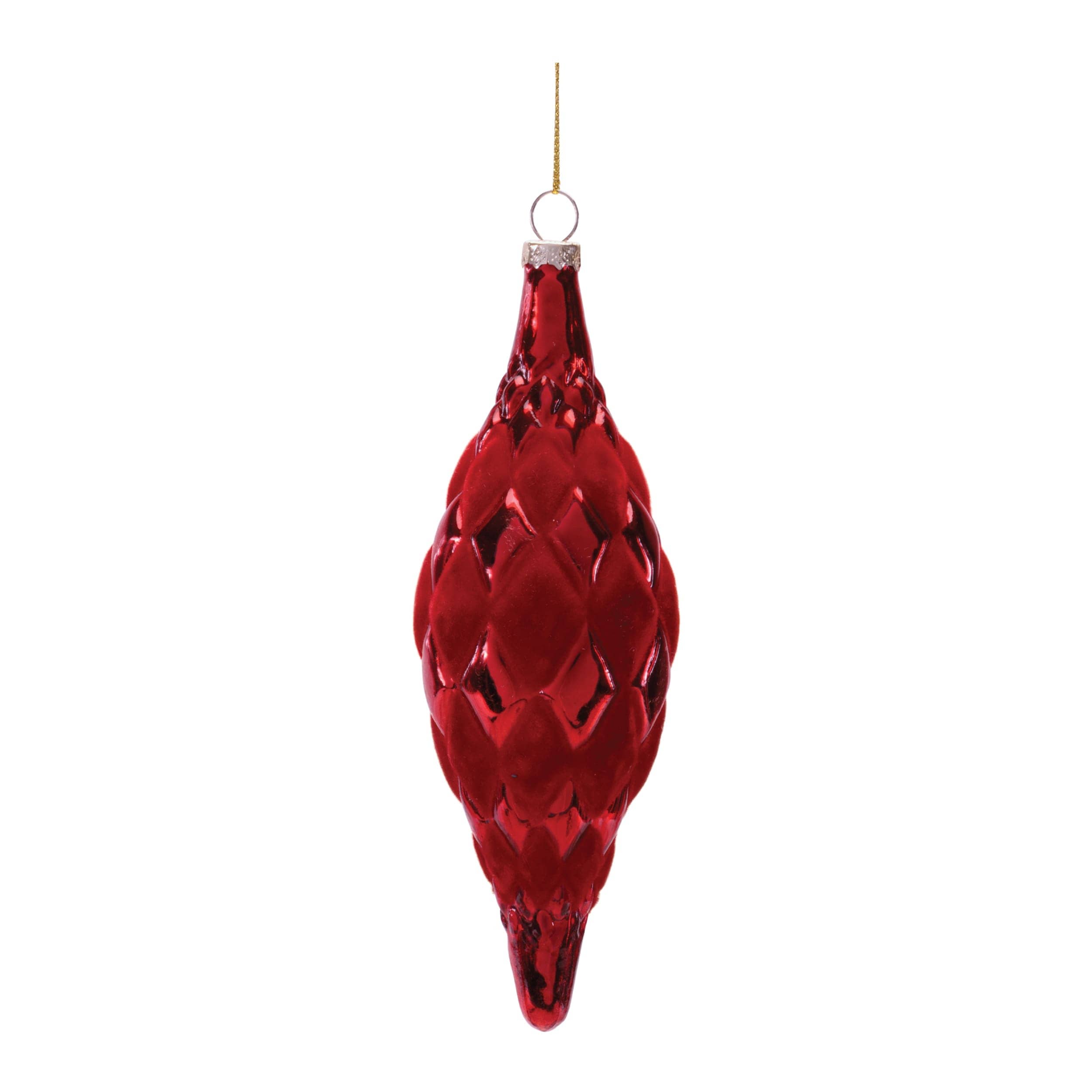 Melrose International Glass Drop Ornaments (Set of 12)