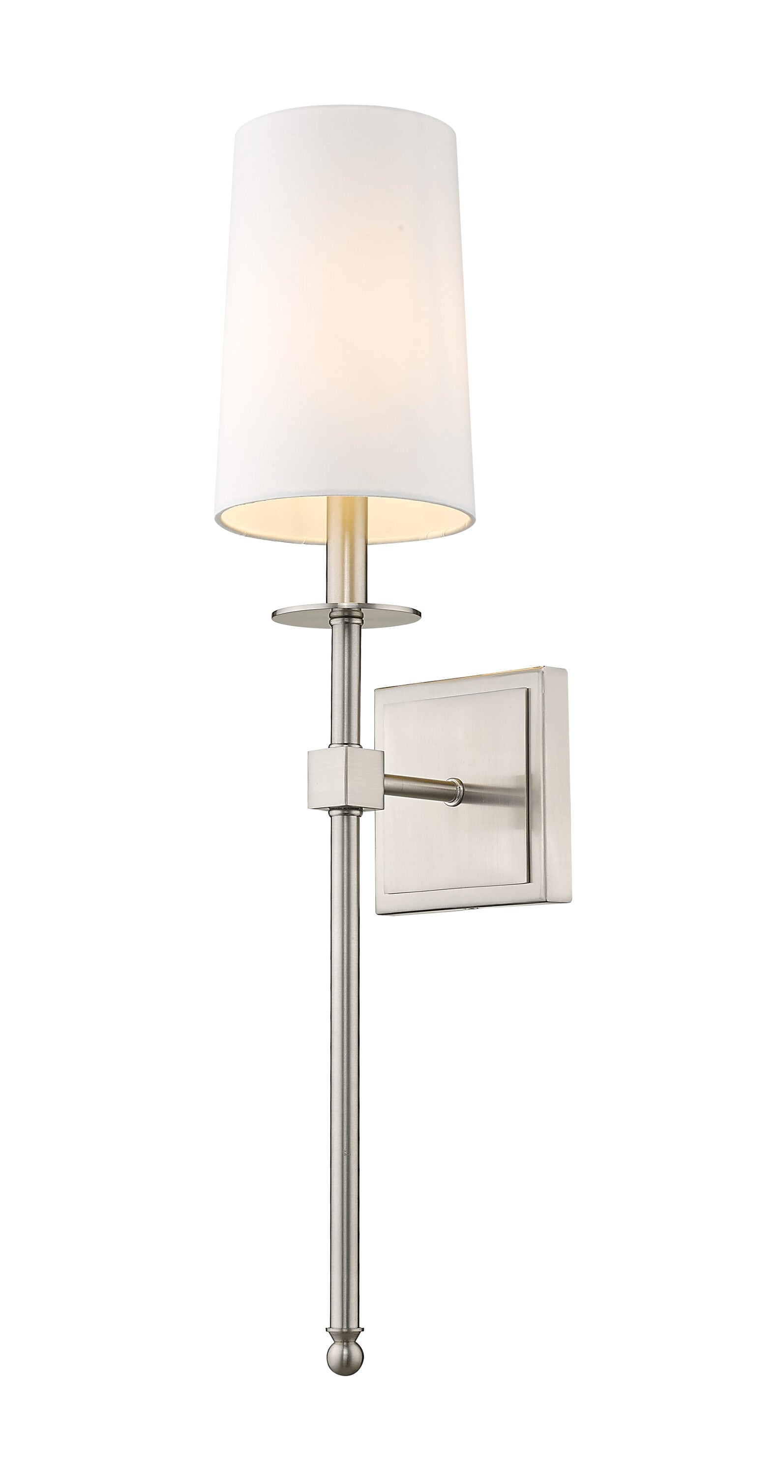 Z-Lite 811-1S-BN Camila 5.5-in W 1 -Light Brushed Nickel Wall Sconce