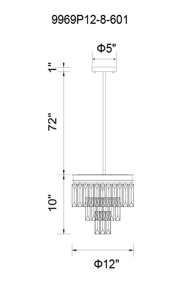 CWI Lighting 9969P12-8-601 Pendant-Lights - View #2