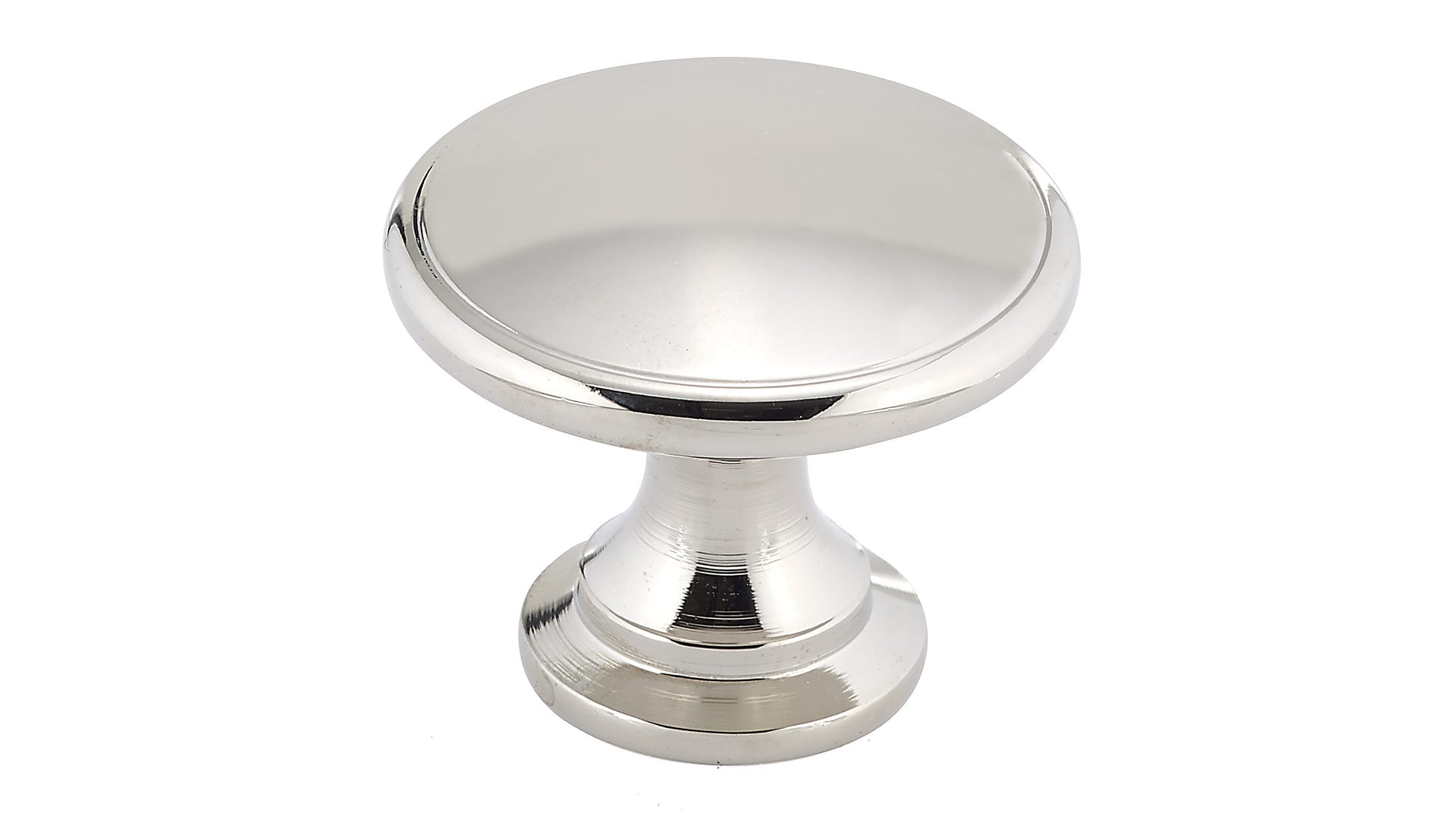 Richelieu BP81224180 Mont-Royal 1-3/4-in Polished Nickel Round Traditional Cabinet Knob