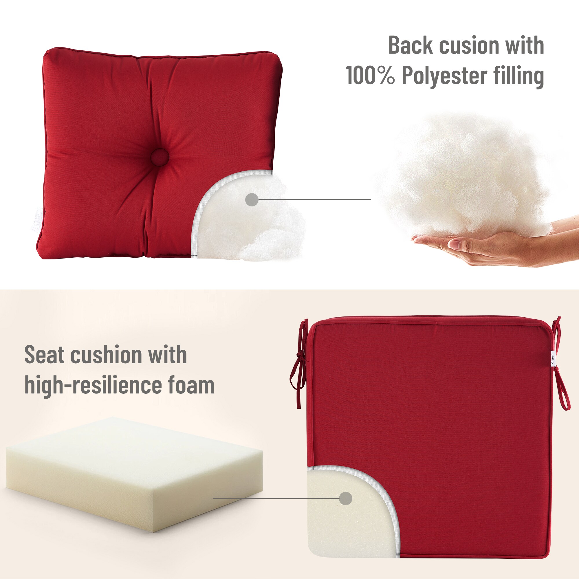 Artplan DRK-S09A6 Patio-Furniture-Cushions - View #4