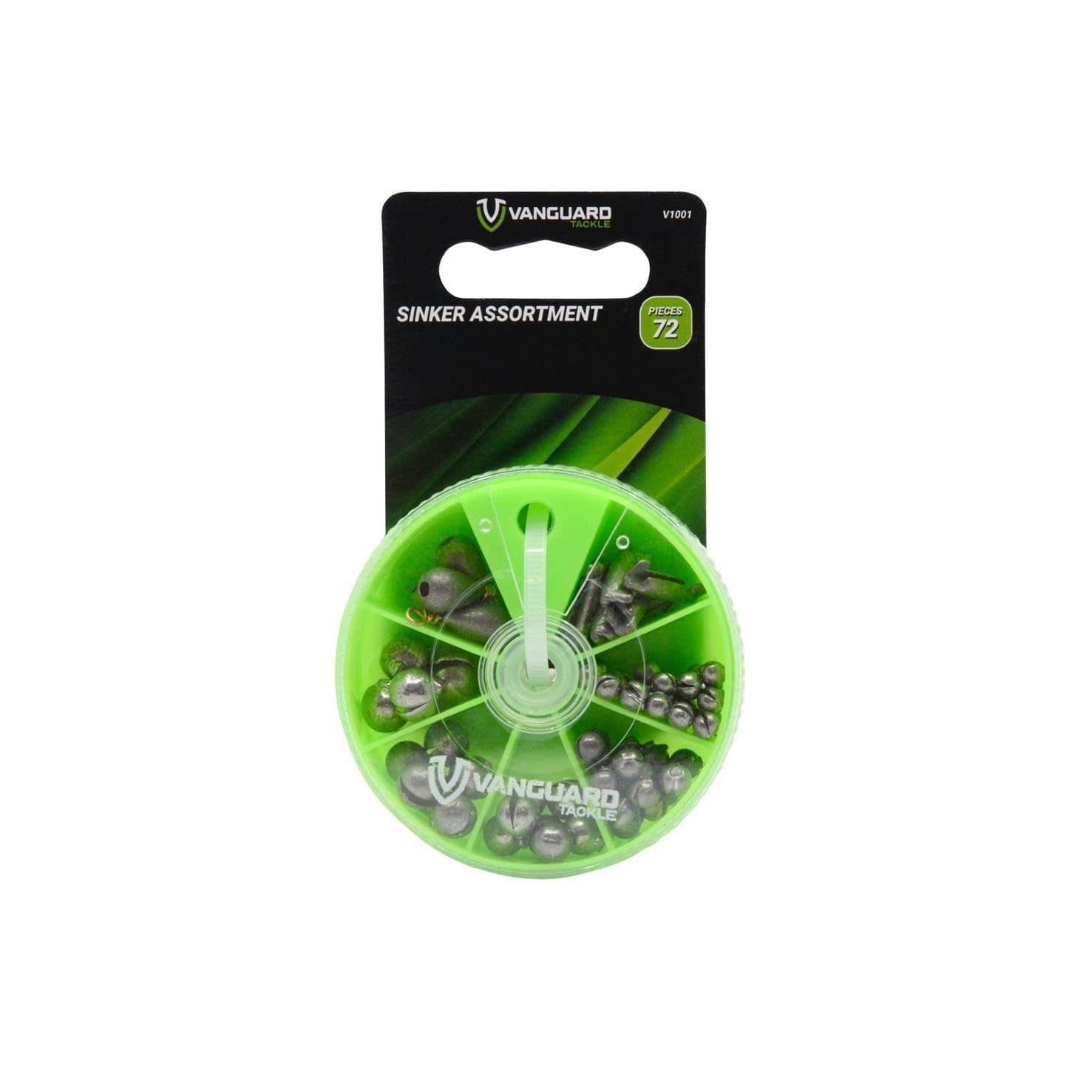 Vanguard  Tackle V1001 Assorted Sinkers-72 Pieces