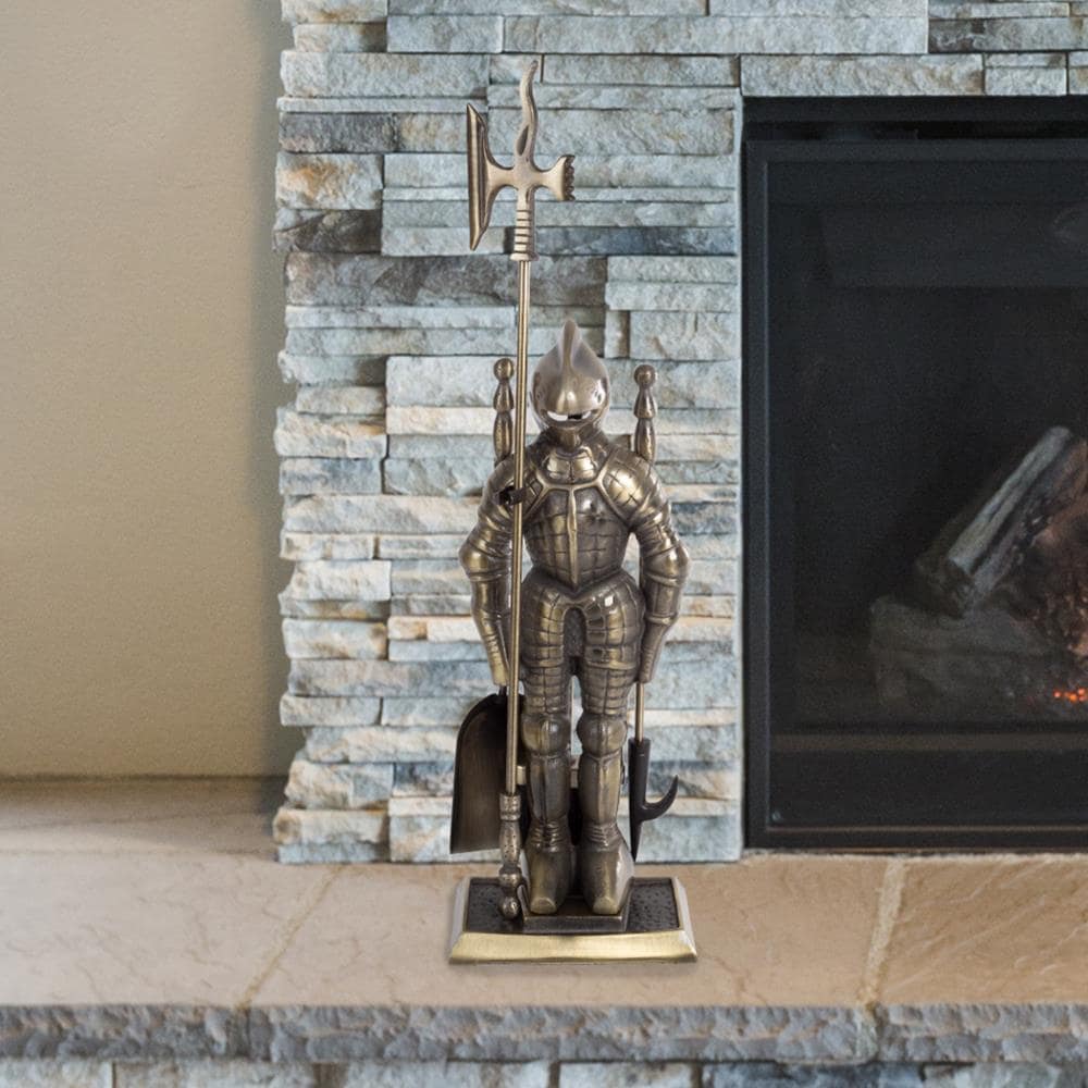 Hastings Home Hastings Home Medieval Knight Fireplace Tool Set in the ...