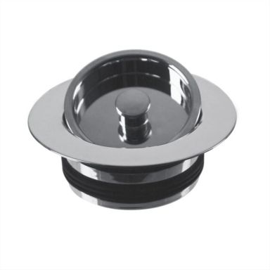 Solid Brass Universal Polished Chrome Garbage Disposal Flange Trim & Stopper Set Solid Brass Universal Polished Chrome Garbage Disposal Flange Trim & Stopper Set
