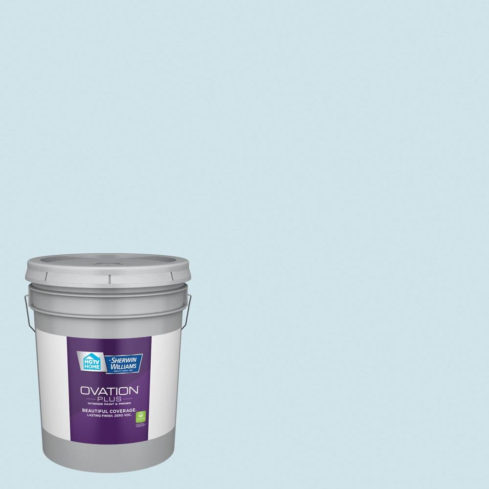 HGTV HOME by Sherwin-Williams 5002-9A-2557223 Ovation Plus Flat Crystalline 5002-9A Latex Interior Paint Paint + Primer ( 5-gallon )