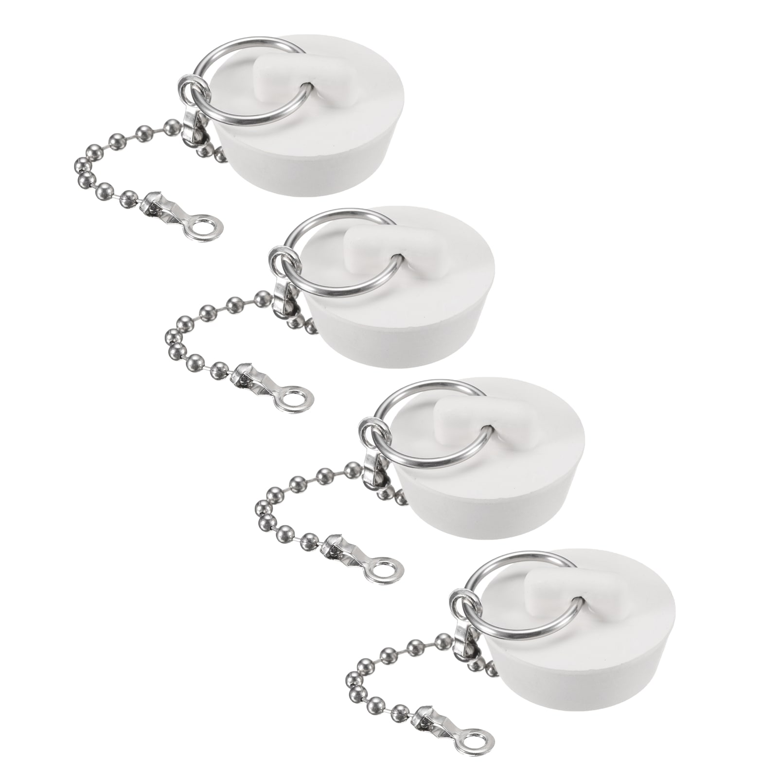 Unique Bargains - 4pcs Tub Stoppers Rubber Bathtub Stoppers 1-1/8 Inch Kitchen Sink Drain Stoppe...