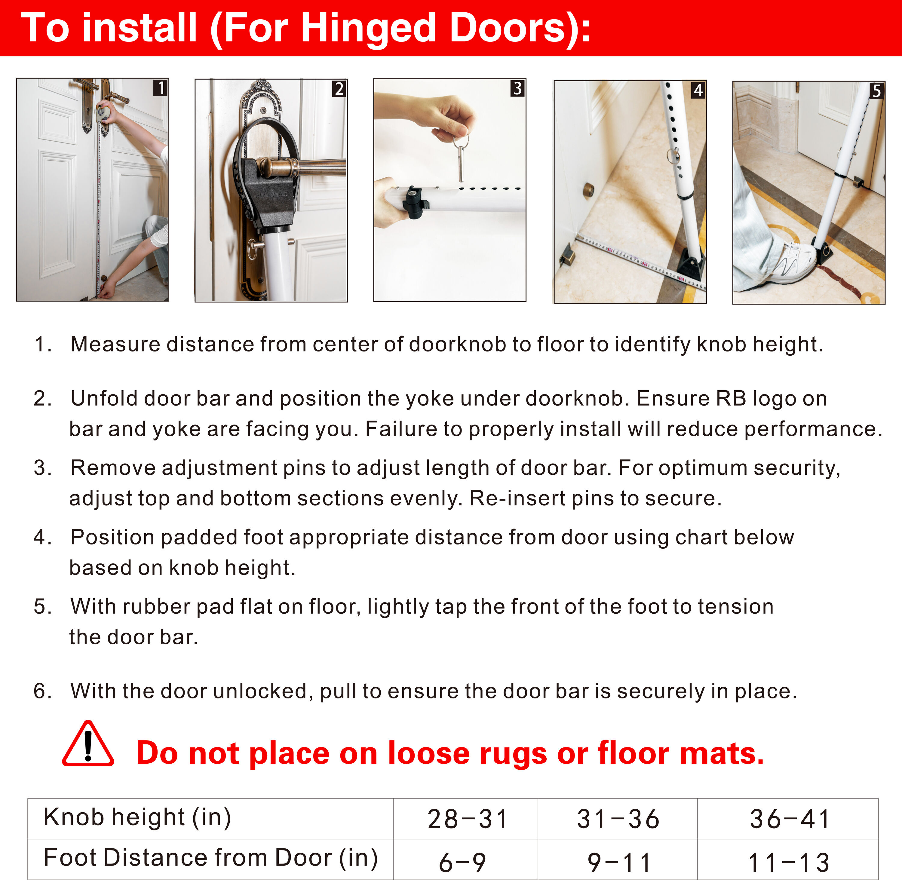 RELIABILT AH35207L Door-Security-Bars - View #11