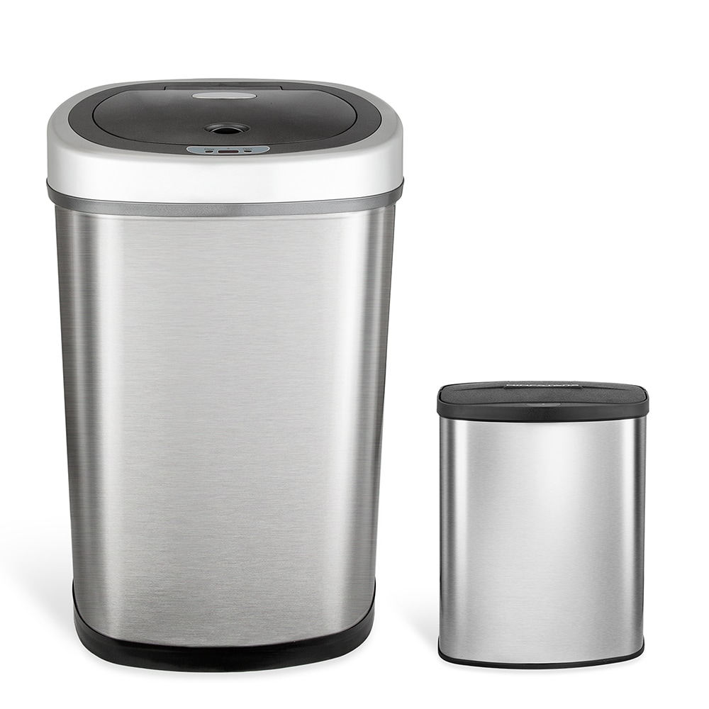 Rubbermaid RCPSO8SSSPL 9 Gallon Stainless Steel Trash Can