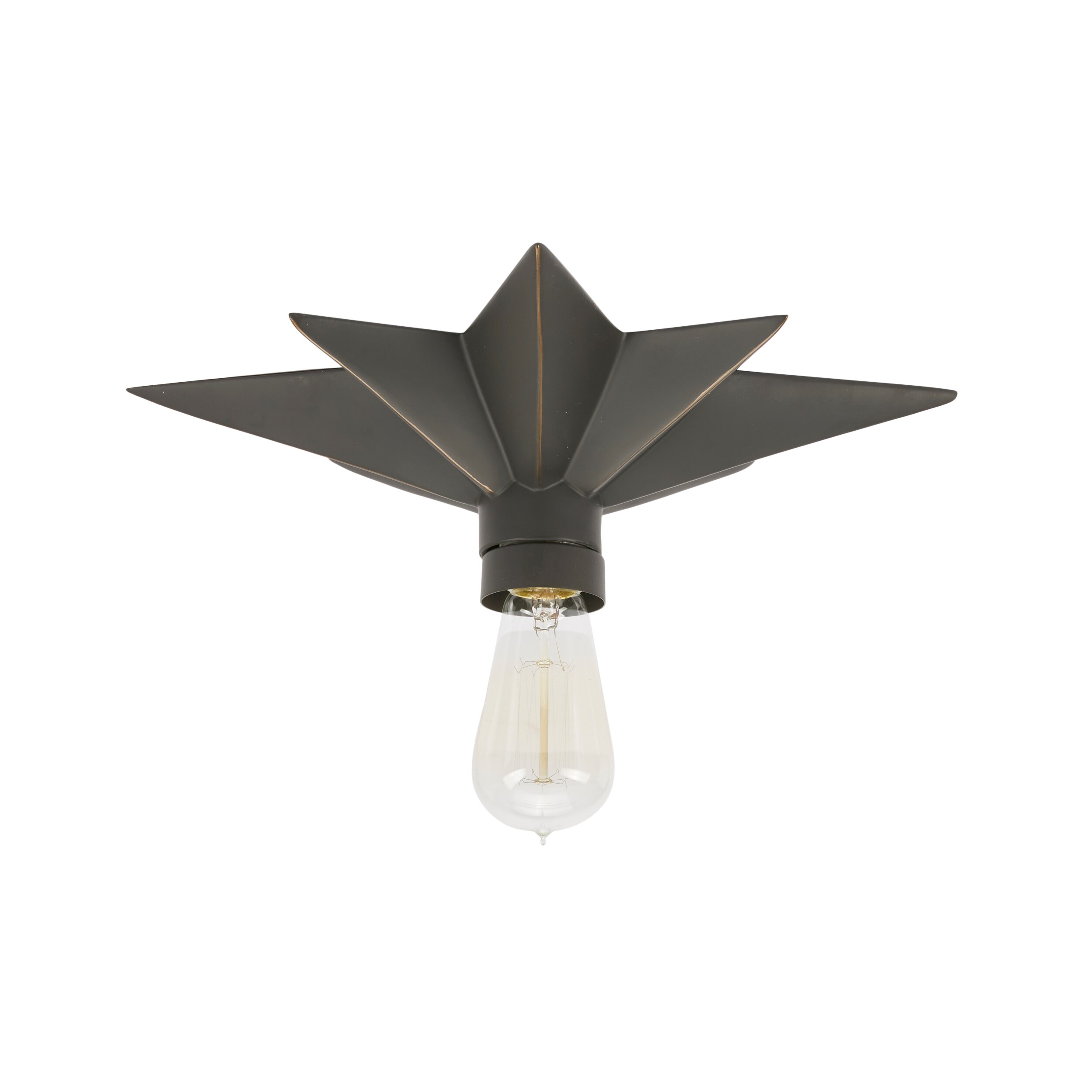 star shaped flush mount light