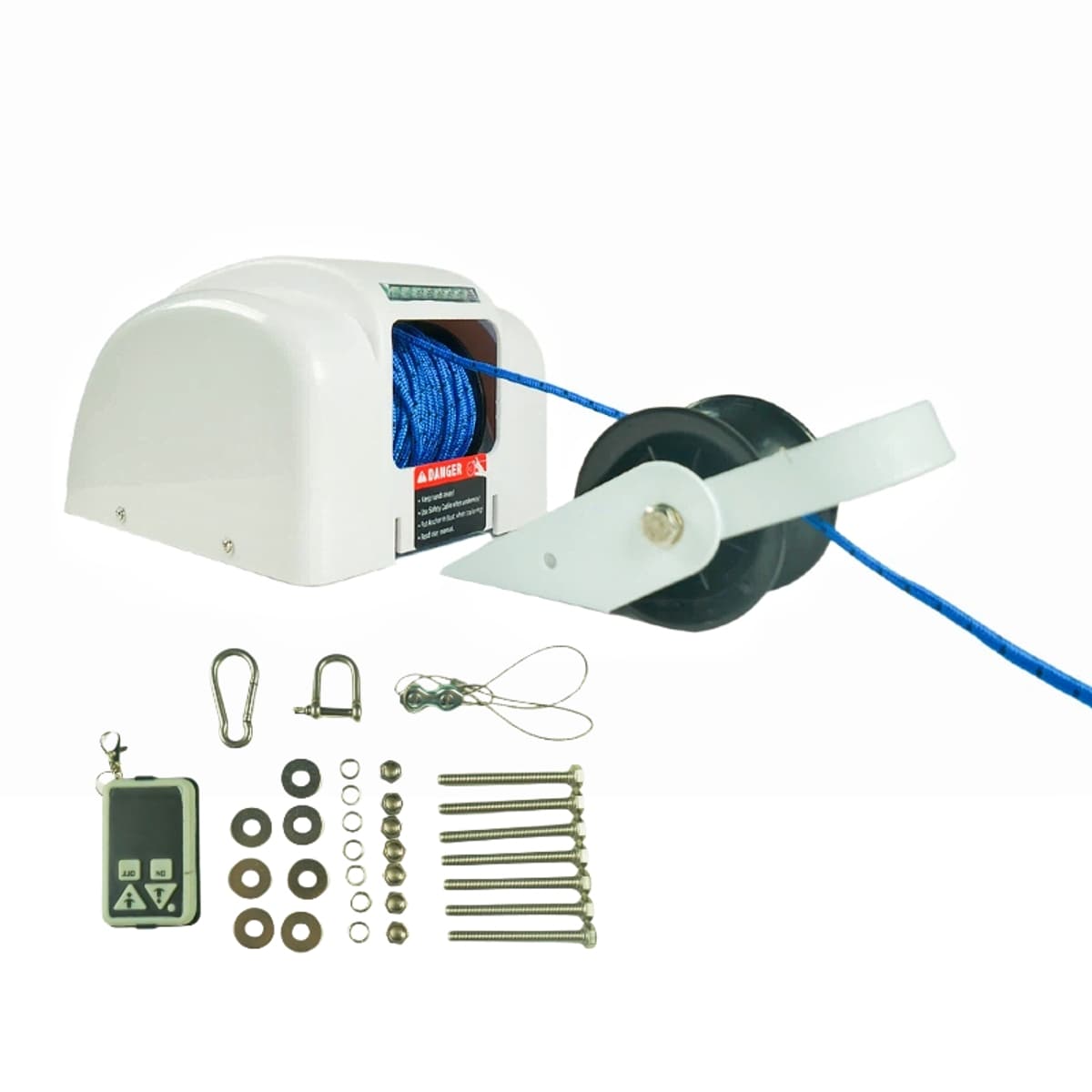 Tooliom 45Lbs Electric Anchor Winch 12V Marine Windlass With Wireless Remote For 24Ft Boats