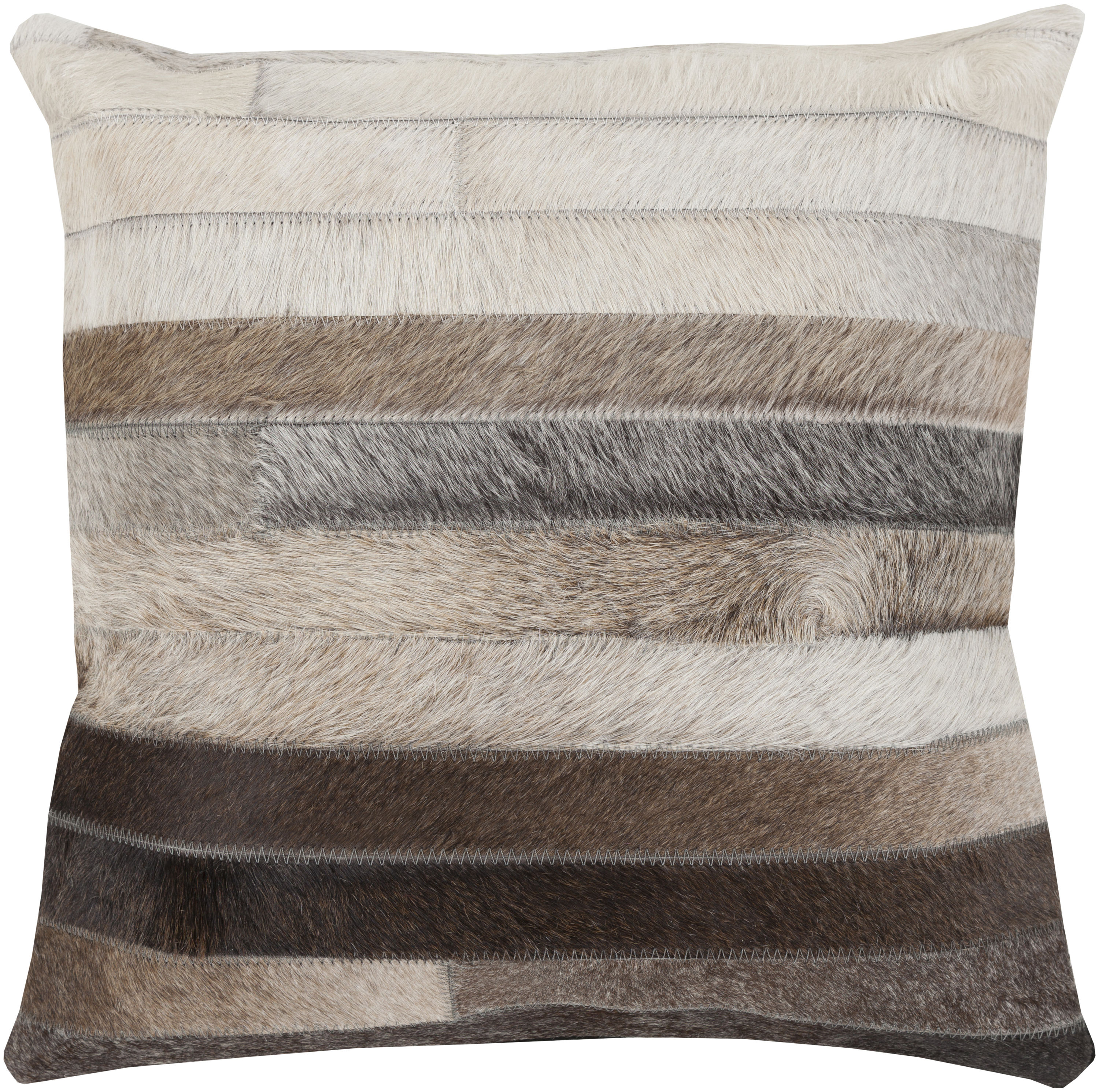 Surya TR002-2222D Trail 22-in x 22-in Dark Brown Indoor Decorative Pillow