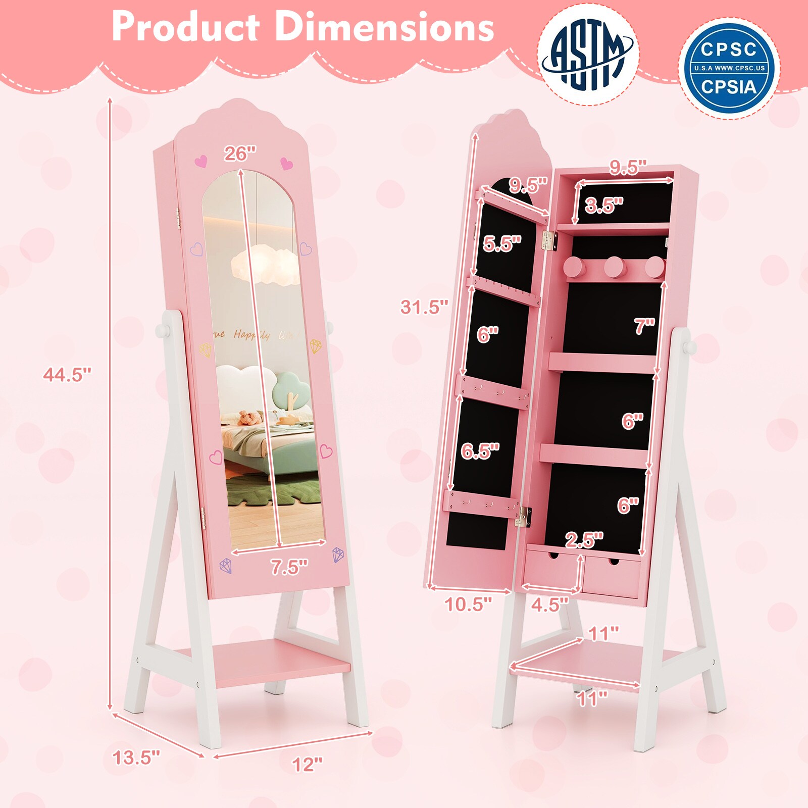 Slickblue D-CO-IP31301YH Jewelry-Armoires - View #4