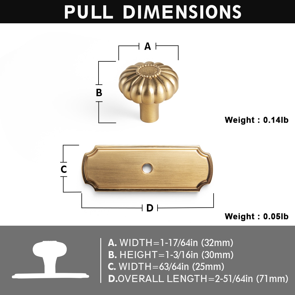 Miaokesen 7817UBR-DK-DP23293-6 Cabinet-Knobs - View #2