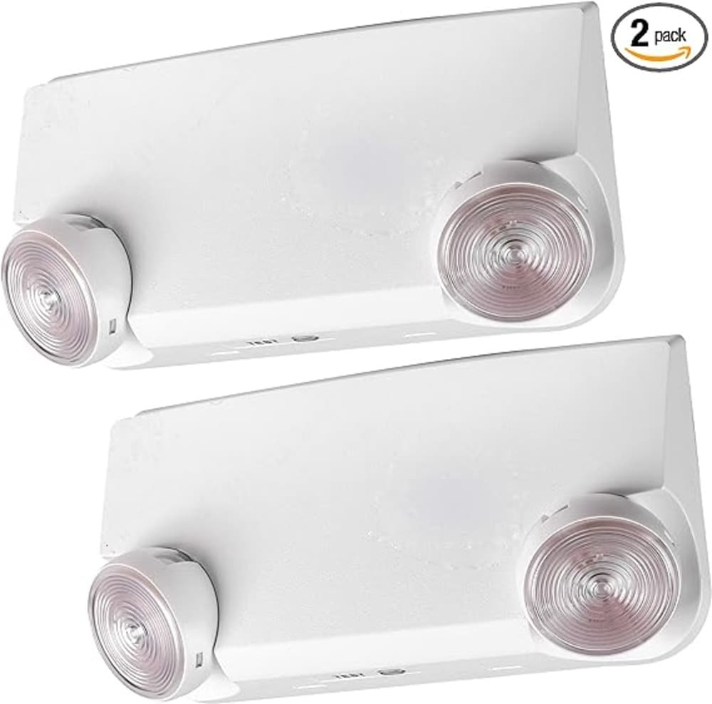 Ciata 1-Watt 120/277-Volt LED White Hardwired Exit Light In The ...