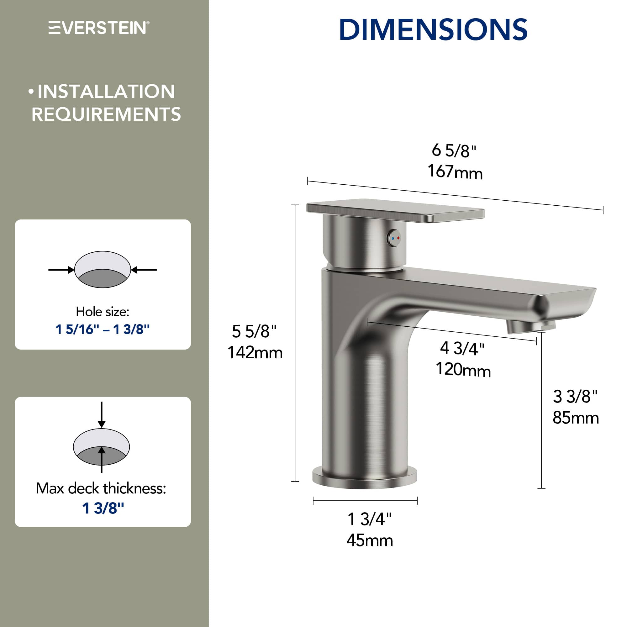 EVERSTEIN SFS-1120-NK Lavatory-Faucets - View #9