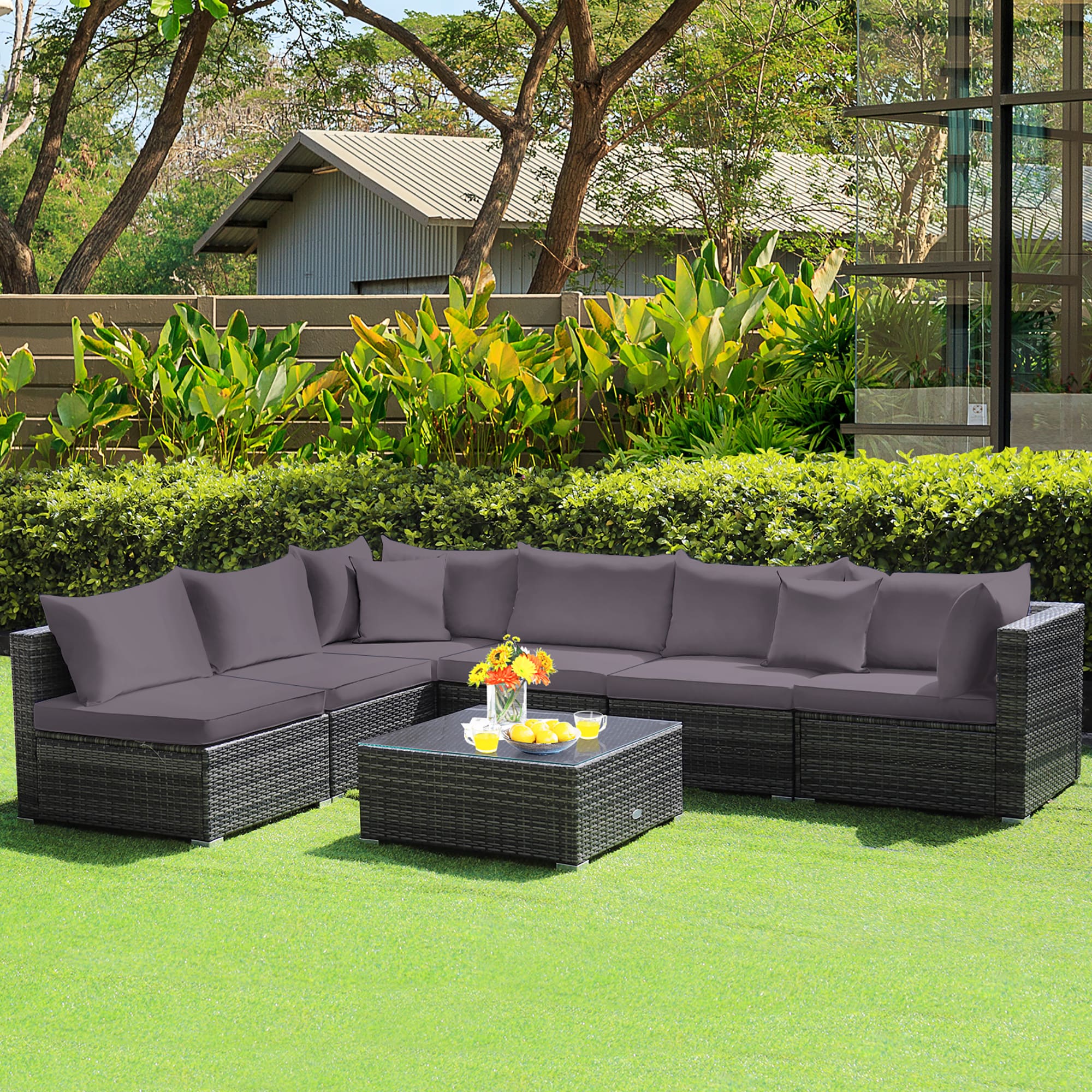 Costway HW70439GR+ Patio-Conversation-Sets - View #8