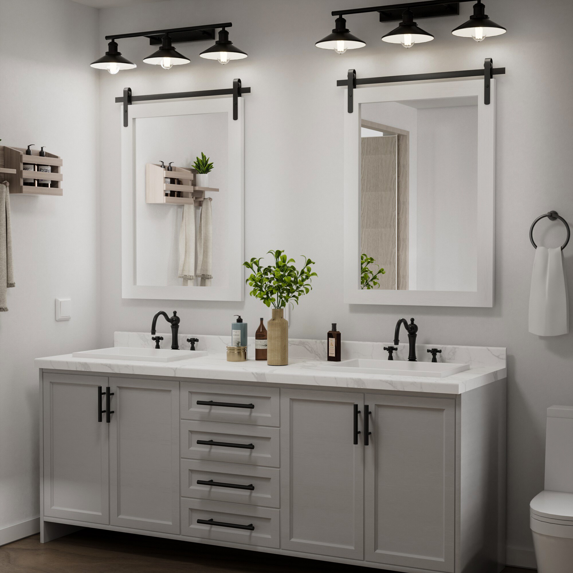 Clavie LS-22301-FRWH Decor-Mirrors - View #8