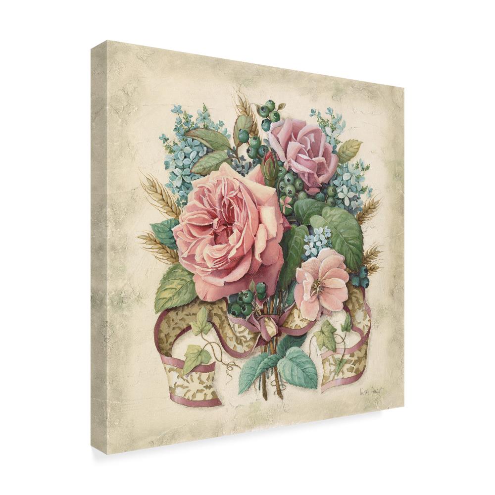 Trademark Fine Art Framed 14-in H x 14-in W Floral Print on Canvas in ...