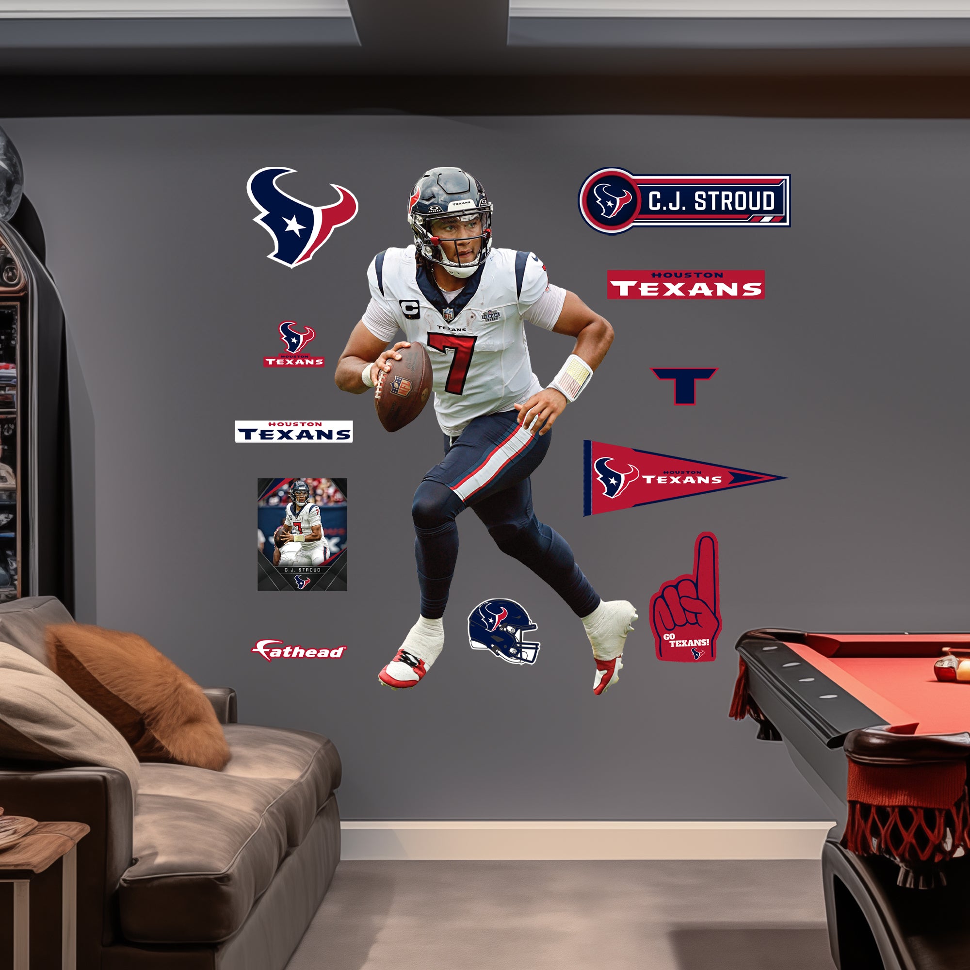 Fathead 1900-04307-001 32-Inches W x 50-Inches H Self-adhesive Multiple colors/finishes Sports Wall Decal