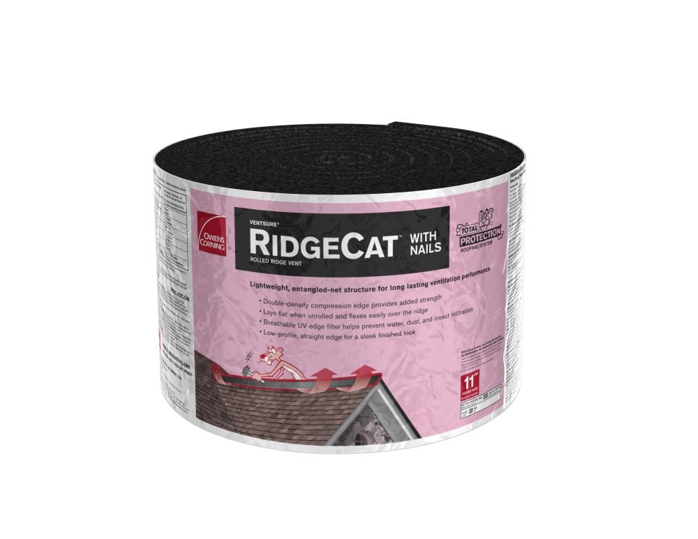 Owens Corning RidgeCat 15 in x 240 in Black Composite Roll Roof