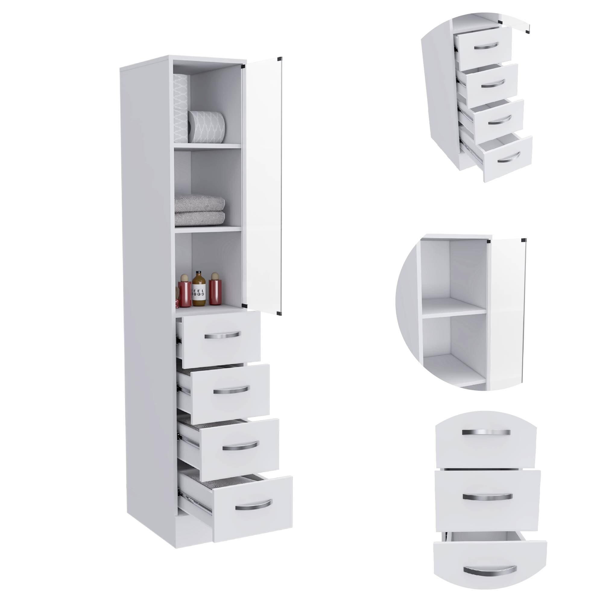 LUXEYARD DS-J-146BKSF Linen-Cabinets - View #3