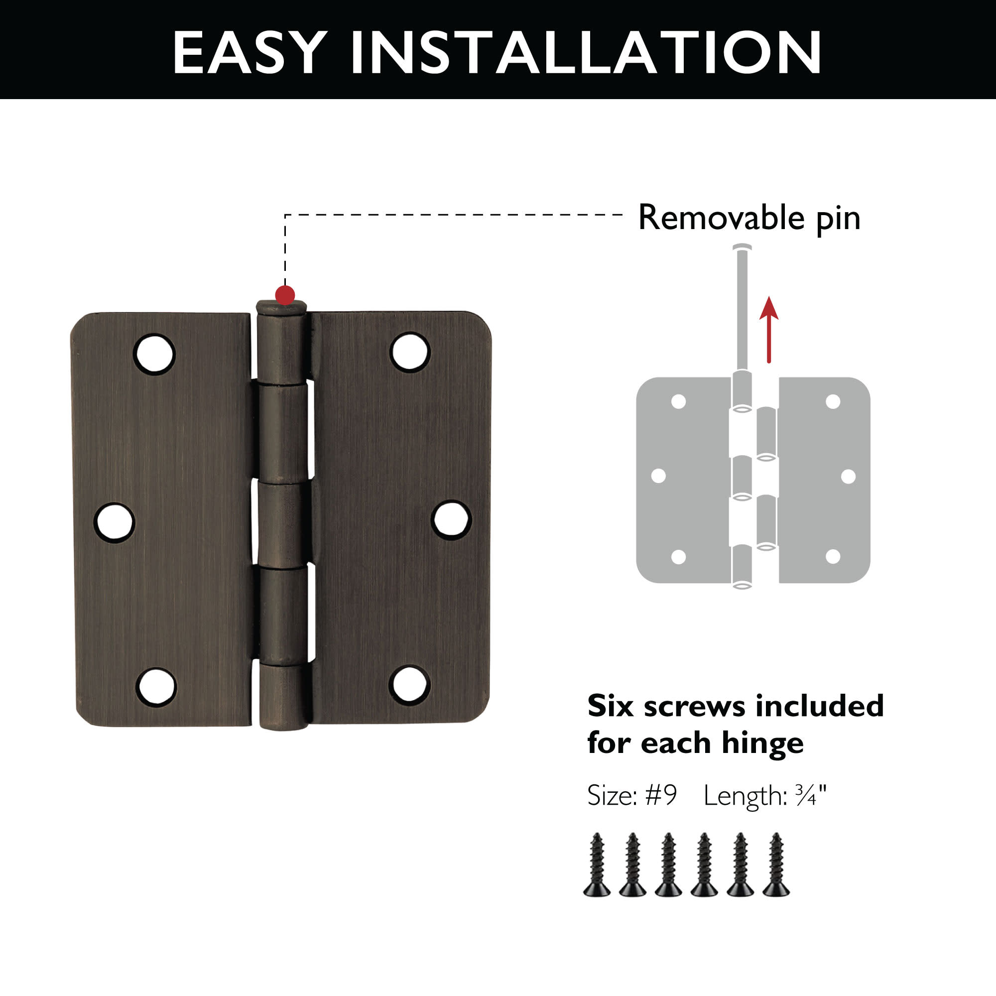 Design House 181370 Entry-Door-Hinges - View #2