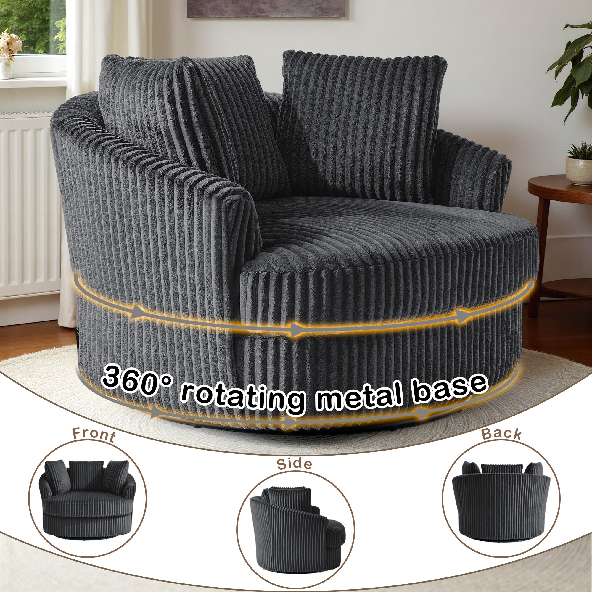 Dreamsidea LS-CH0054-RH DGRAY-2 chairs - View #7