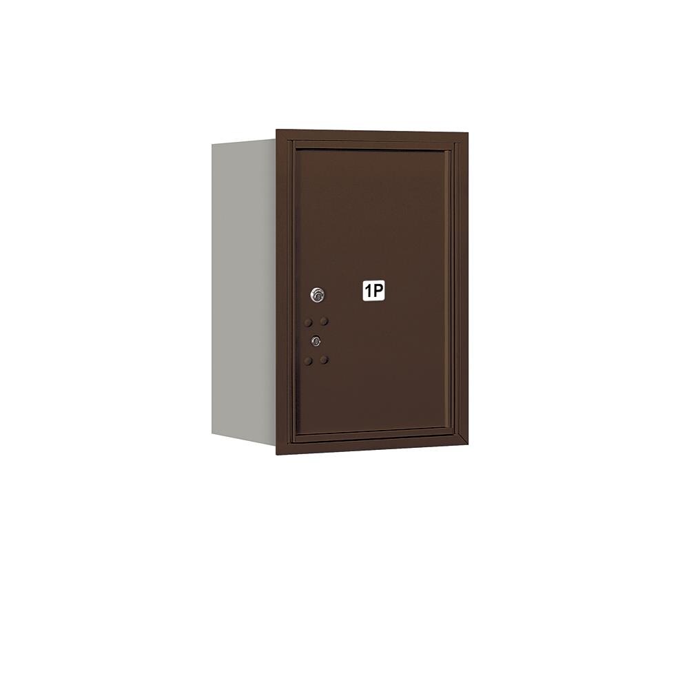 SALSBURY INDUSTRIES 3706S-1PZRU Recessed Mount Bronze Metal Extra Large Lockable Cluster Mailbox