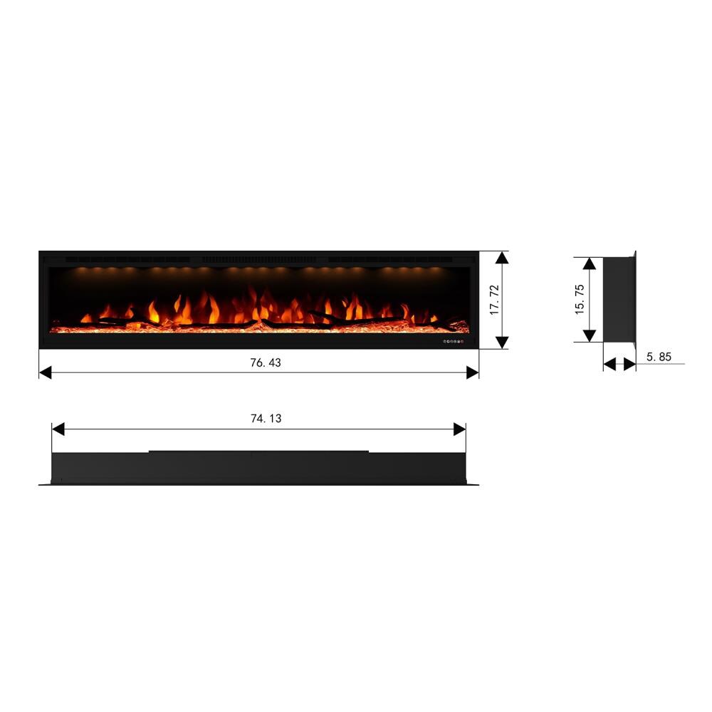 CASAINC VL-WF-BI74 Electric-Fireplaces - View #7