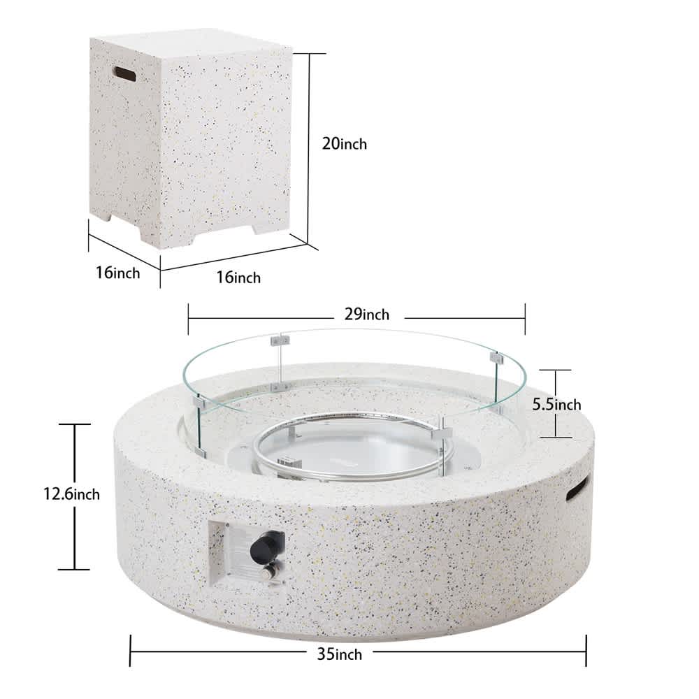 JUJABU 1015PIT-8-1 Outdoor-Gas-Firepits - View #3