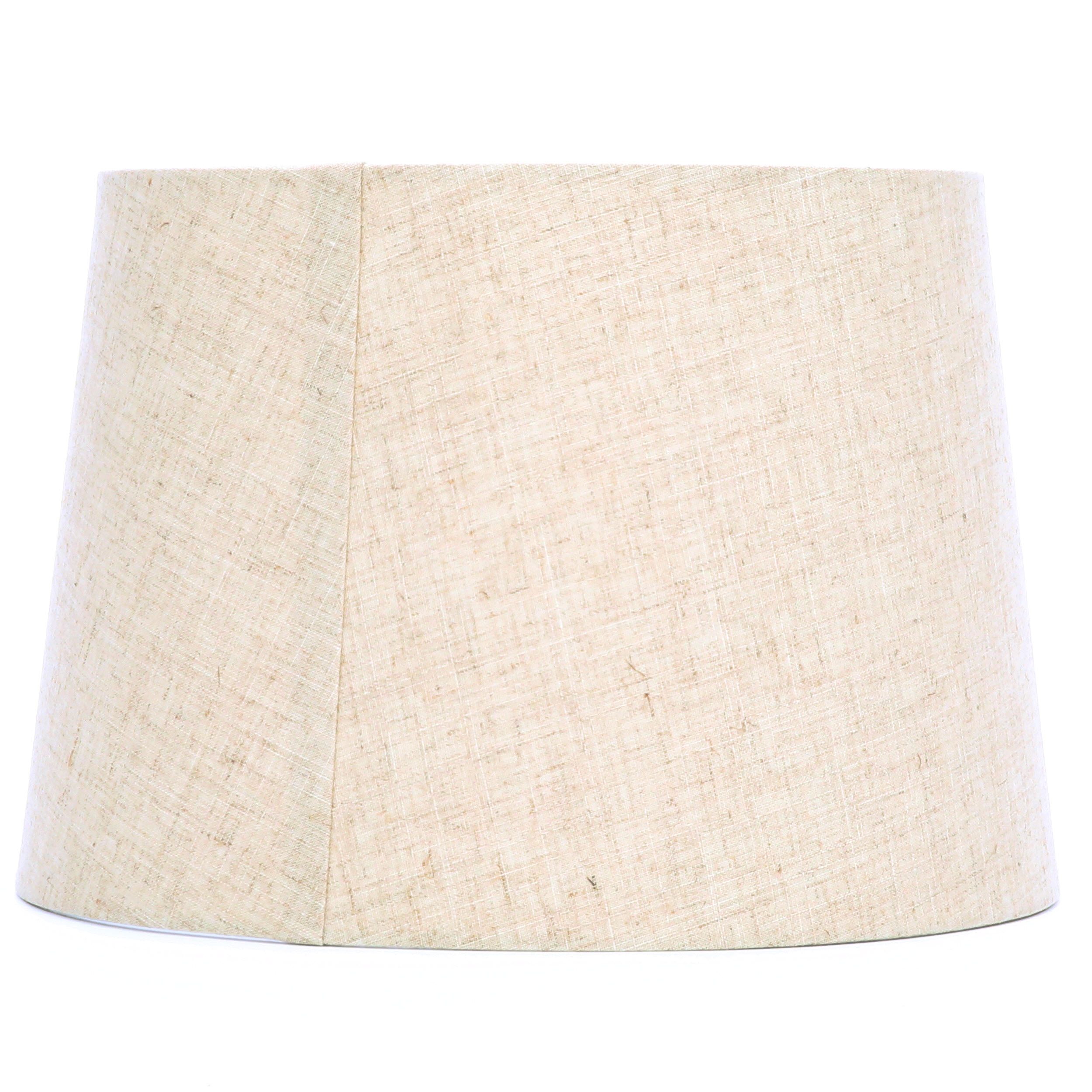 linen drum lampshade