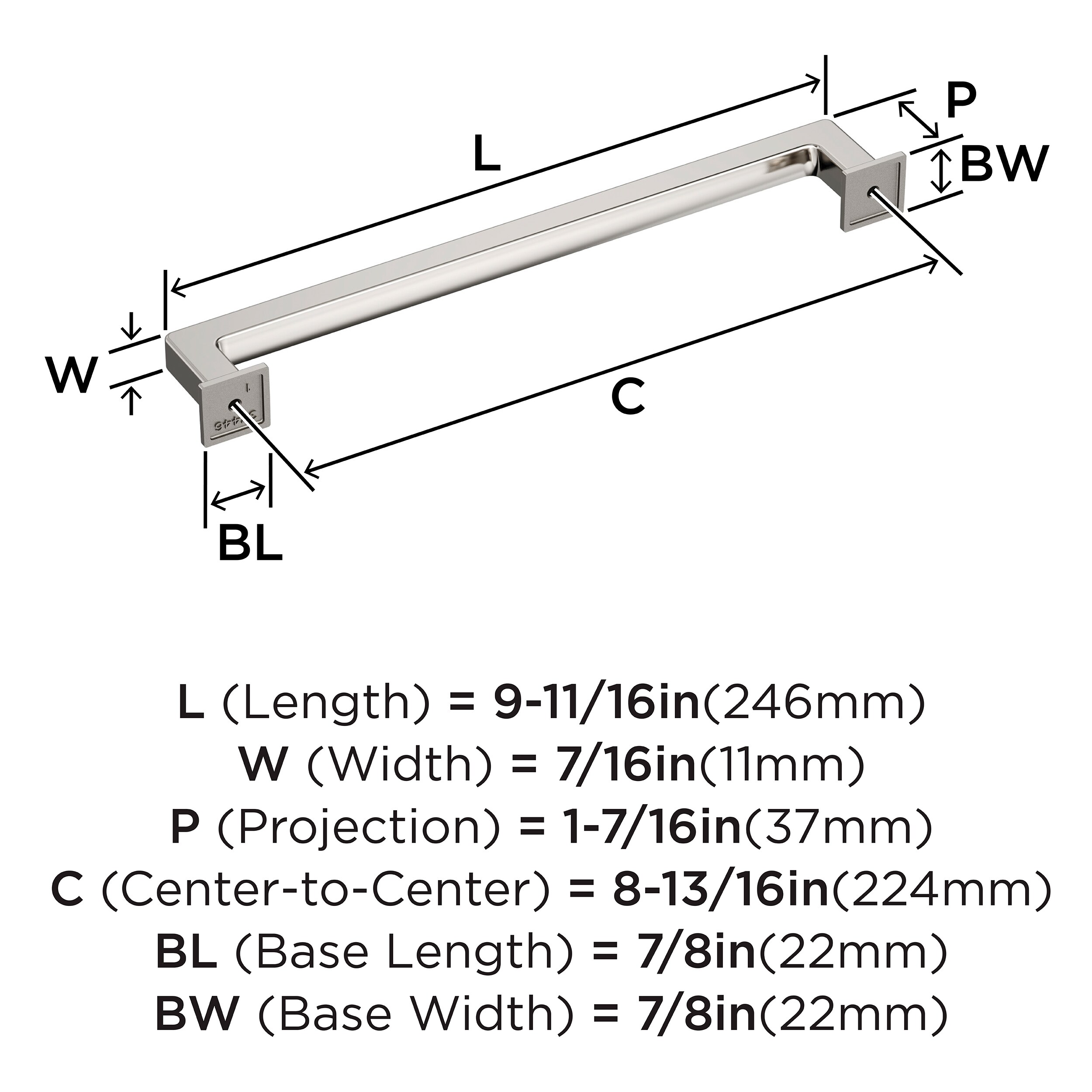 Amerock BP37446PN Cabinet-Pulls - View #4