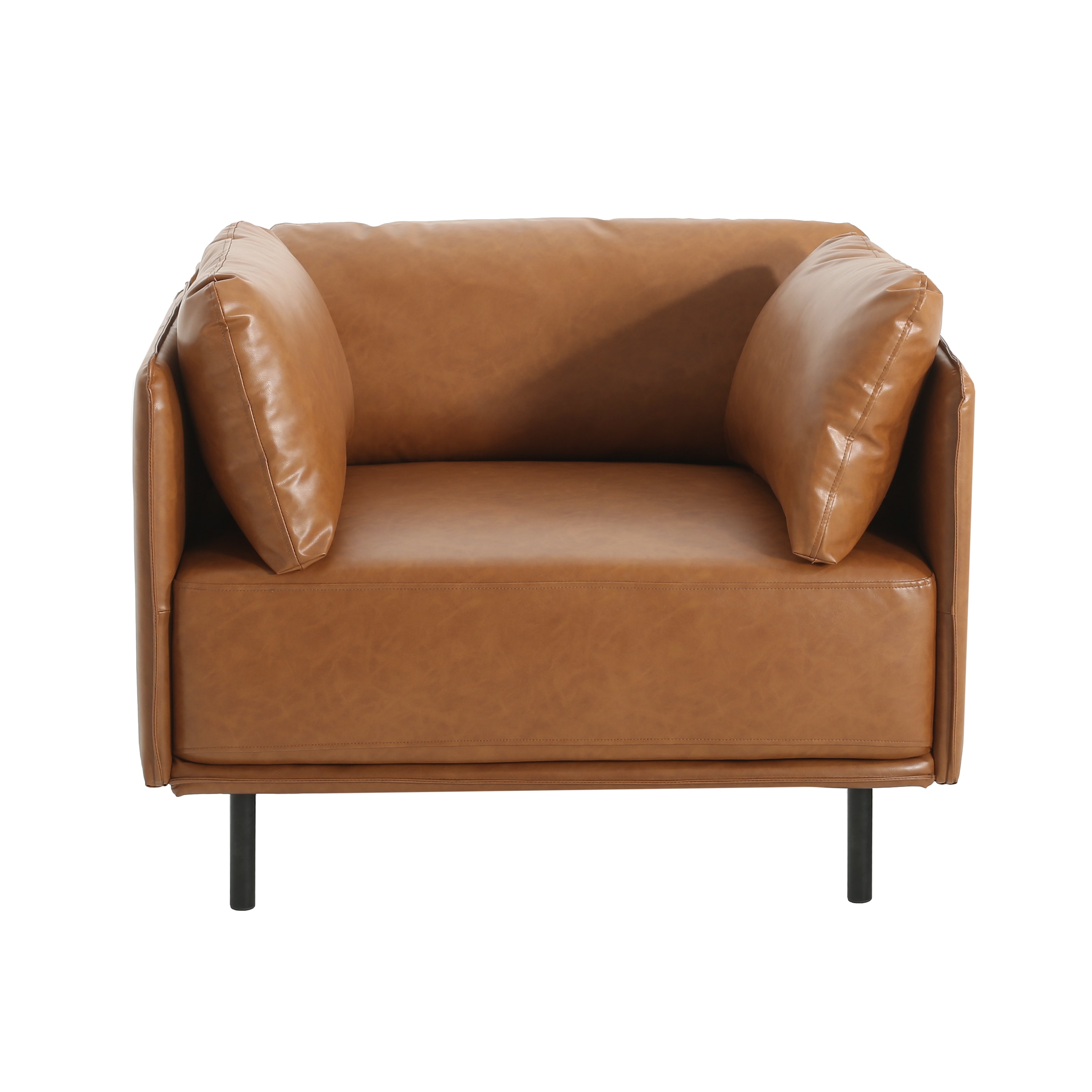 Best Selling Home Decor 320728 Modern Brown Faux leather Accent Chair