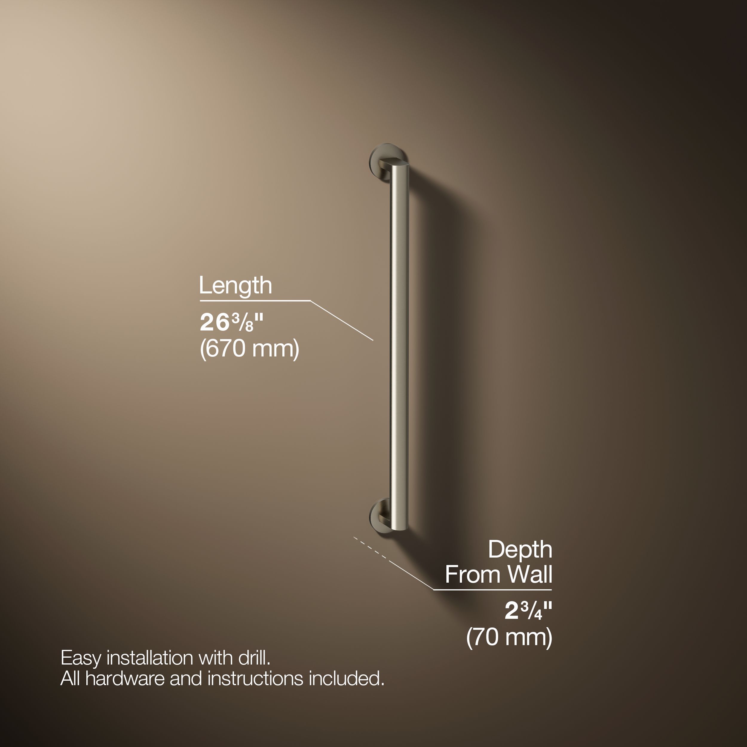 KOHLER K-78387-BN Grab-Bars - View #4