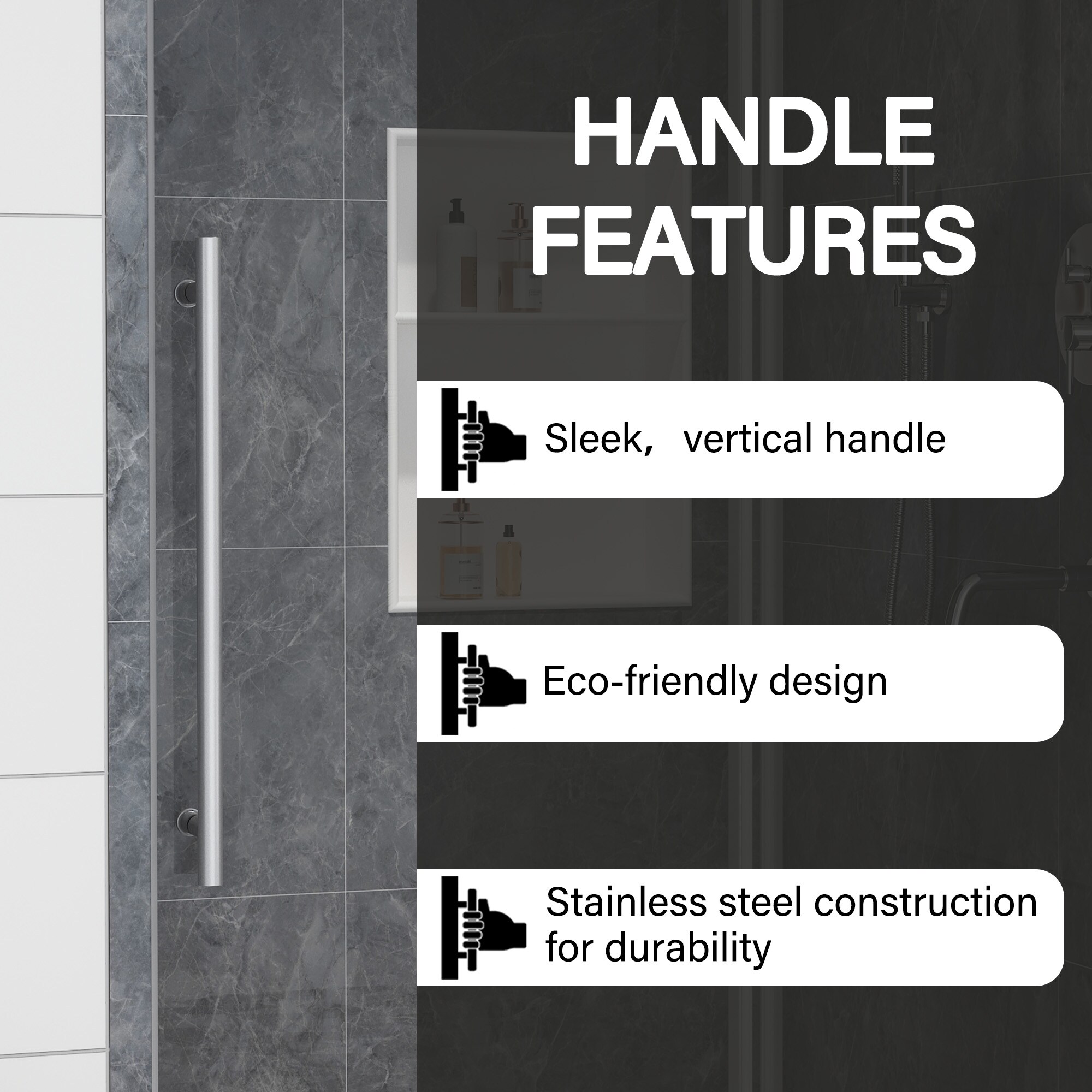 CASAINC CA-LBD6-4876BN Shower-Doors - View #4