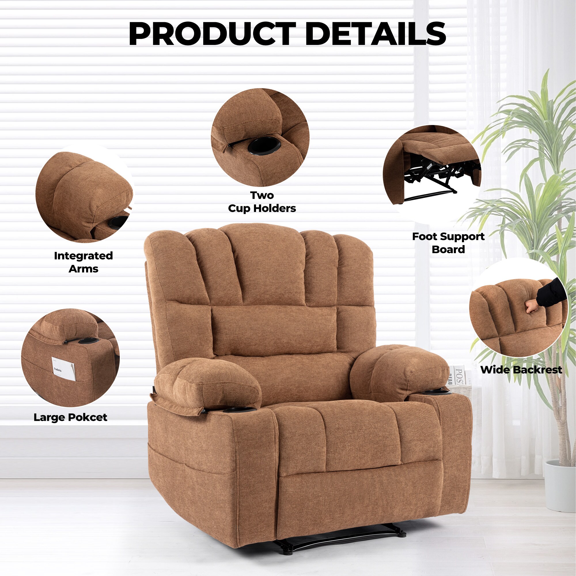 WELLFOR CAN-CR430 recliners - View #6