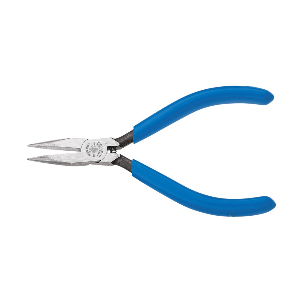 Klein Tools D322412C Electronics Pliers, Slim Needle Nose, Spring-Loaded, 4-Inch
