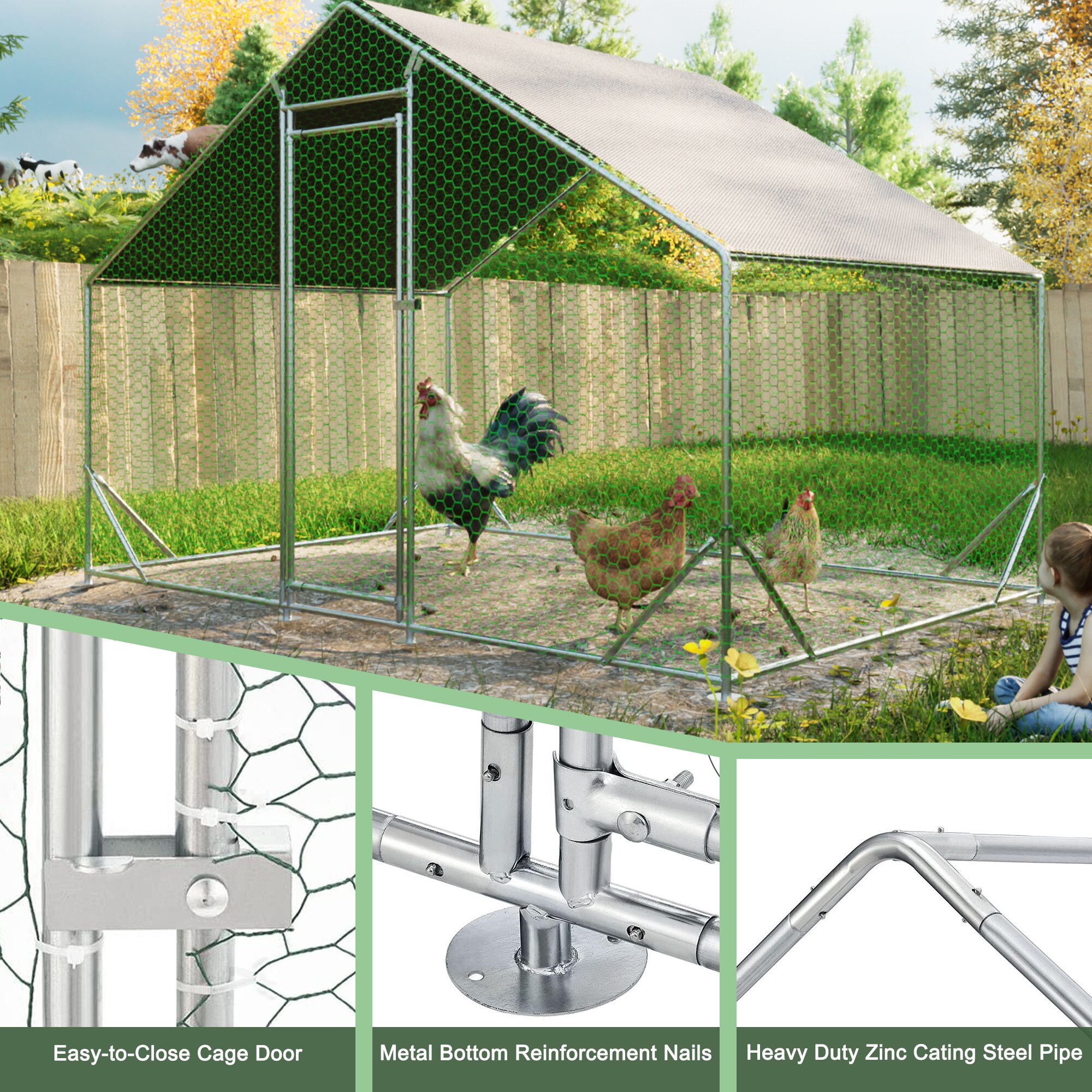 Xspracer ML-PCC36WP Chicken-Coops-Rabbit-Hutches - View #5