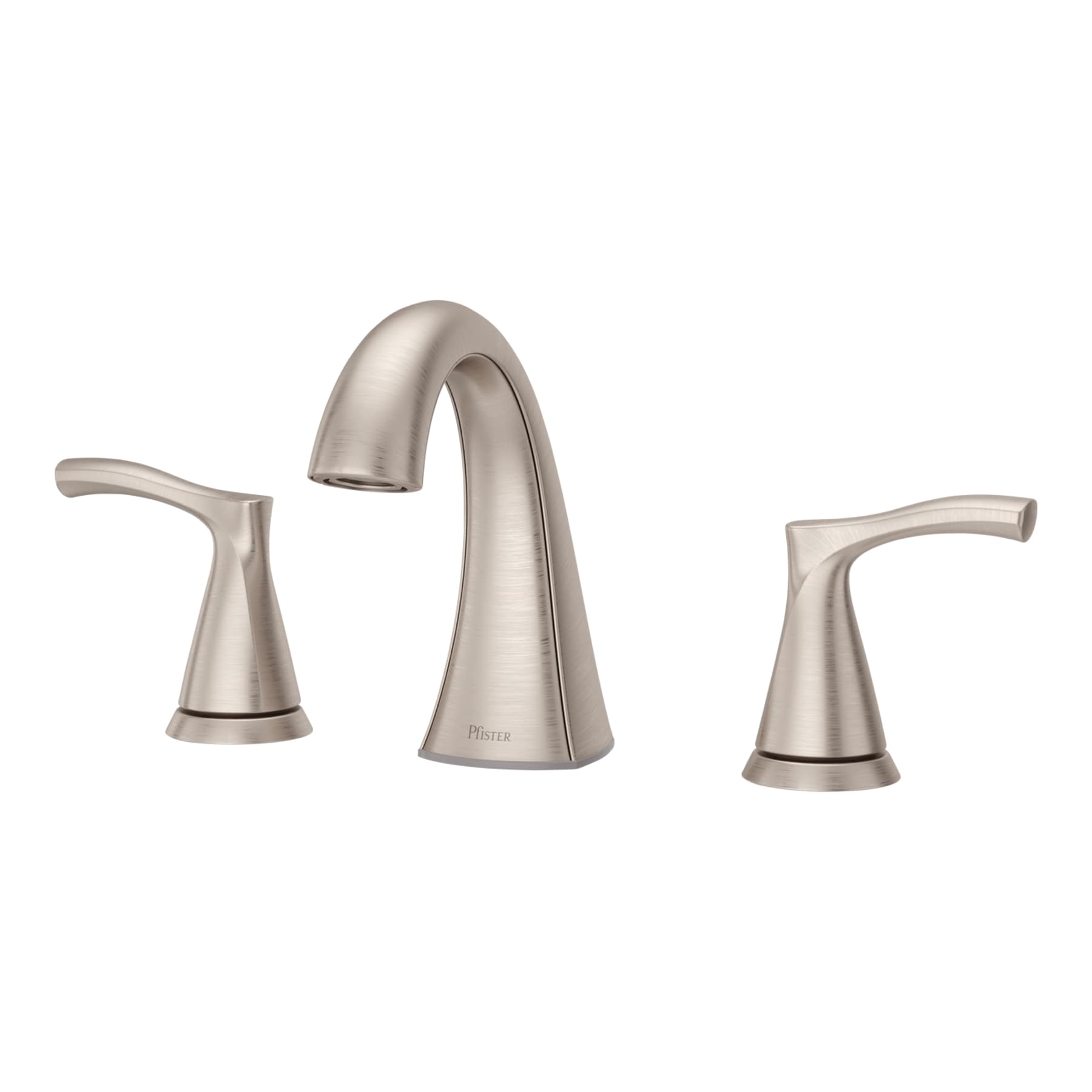 Pfister Masey Brushed Nickel Widespread 2-handle WaterSense Bathroom Sink  Faucet with Drain