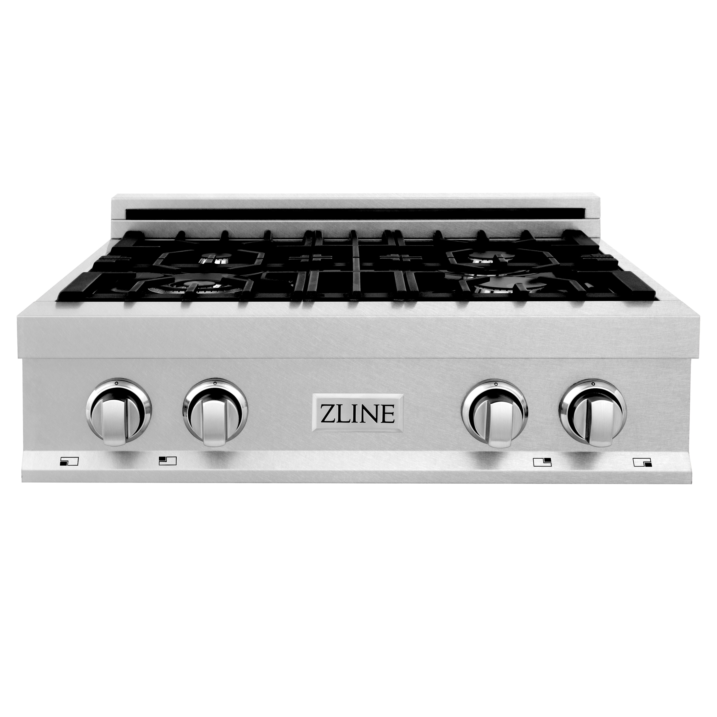 ZLINE KITCHEN & BATH RTS-GR-30 Professional 30-in 4 burners Stainless steel Gas Cooktop (Griddle Included)