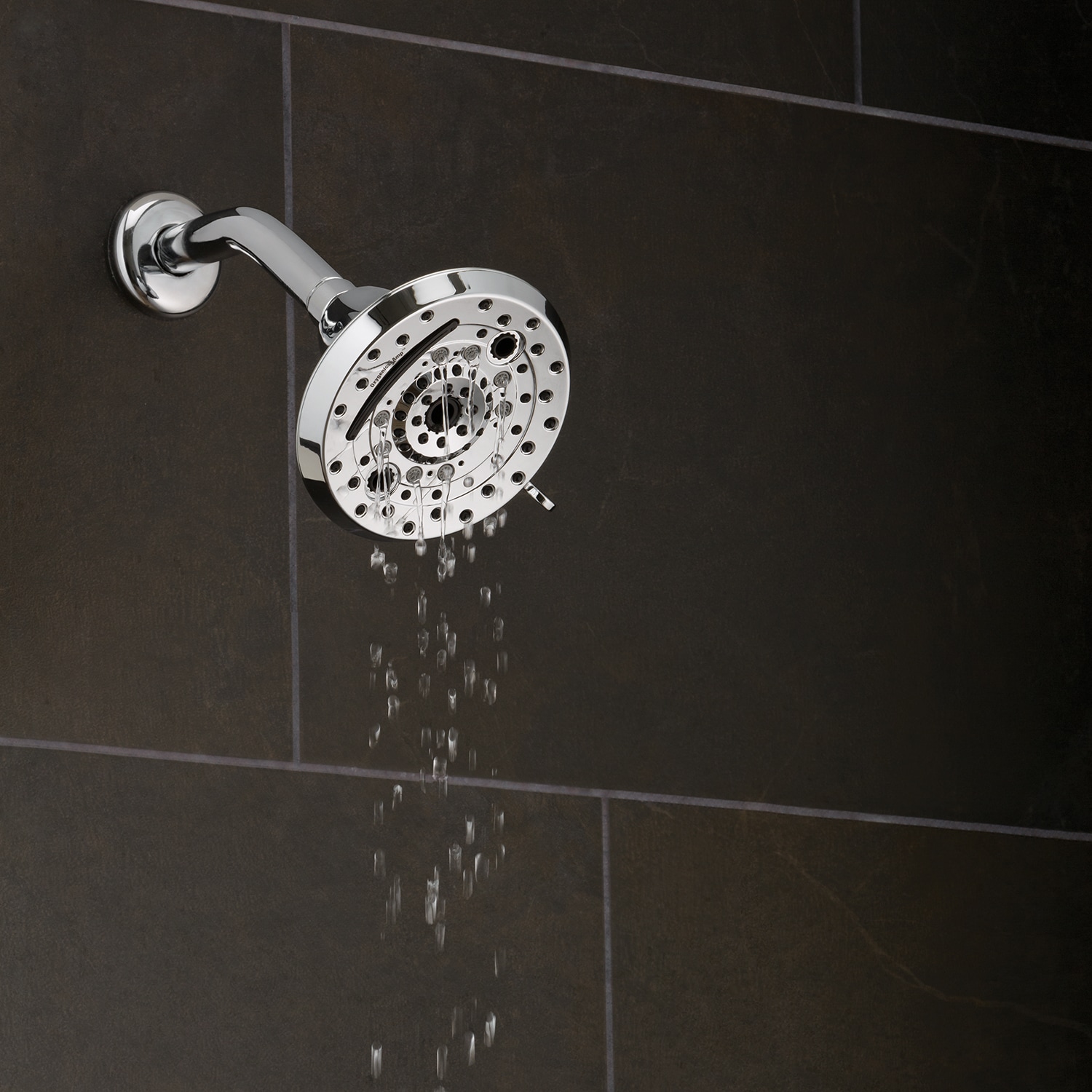 Amp Polished Chrome 5-Inch Wall Mounted Shower Head