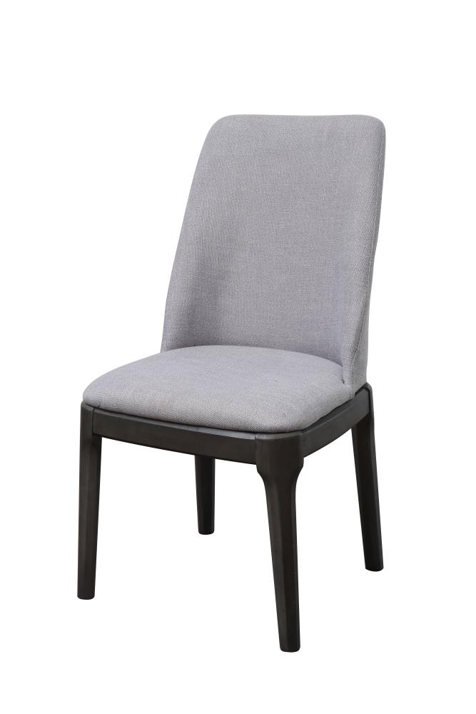 ACME FURNITURE 73172 2 Madan Modern Light Gray Linen and Gray Oak Accent Chair
