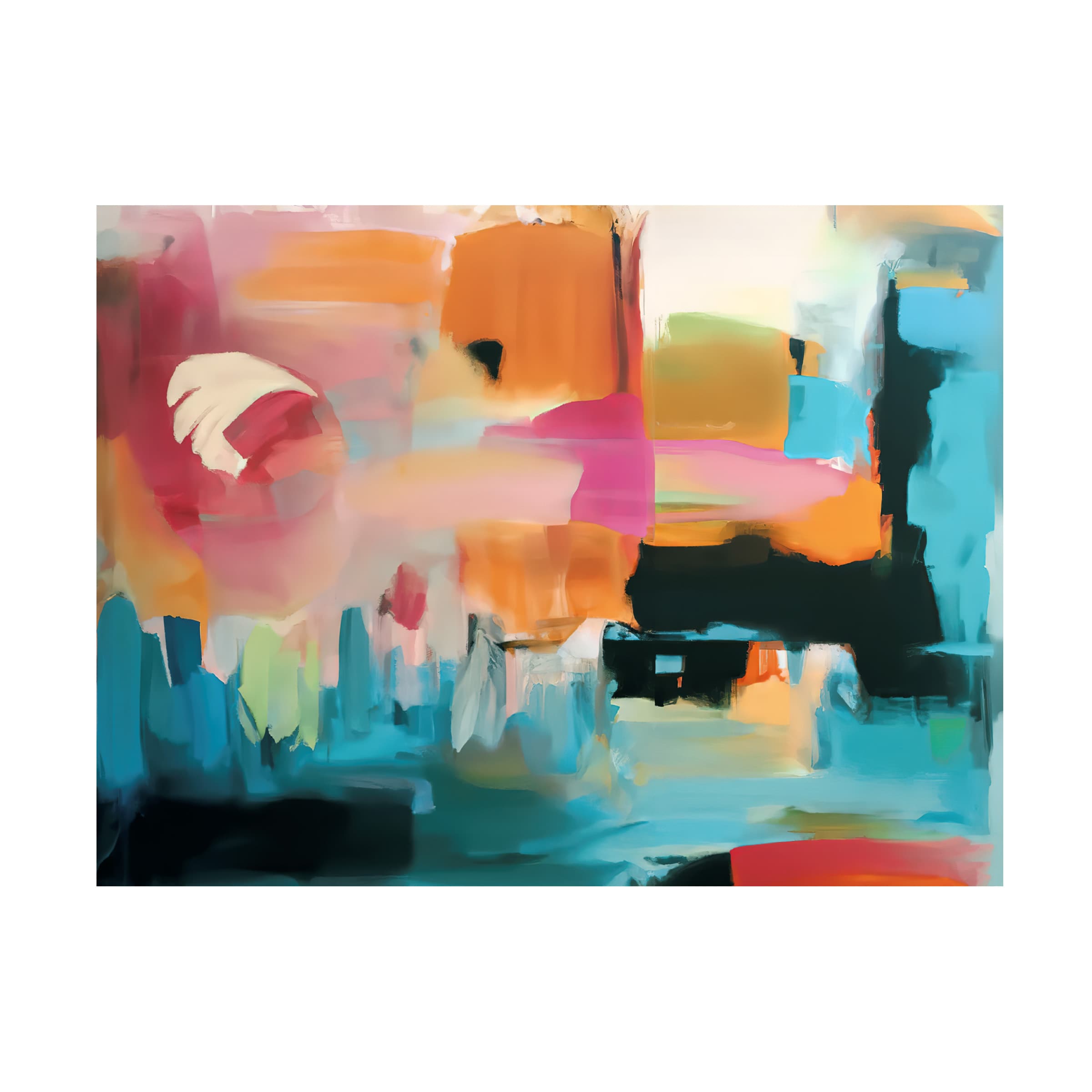 Trademark Fine Art Tom Quartermaine 'Bold Colorful Abstract Painting' Canvas Art