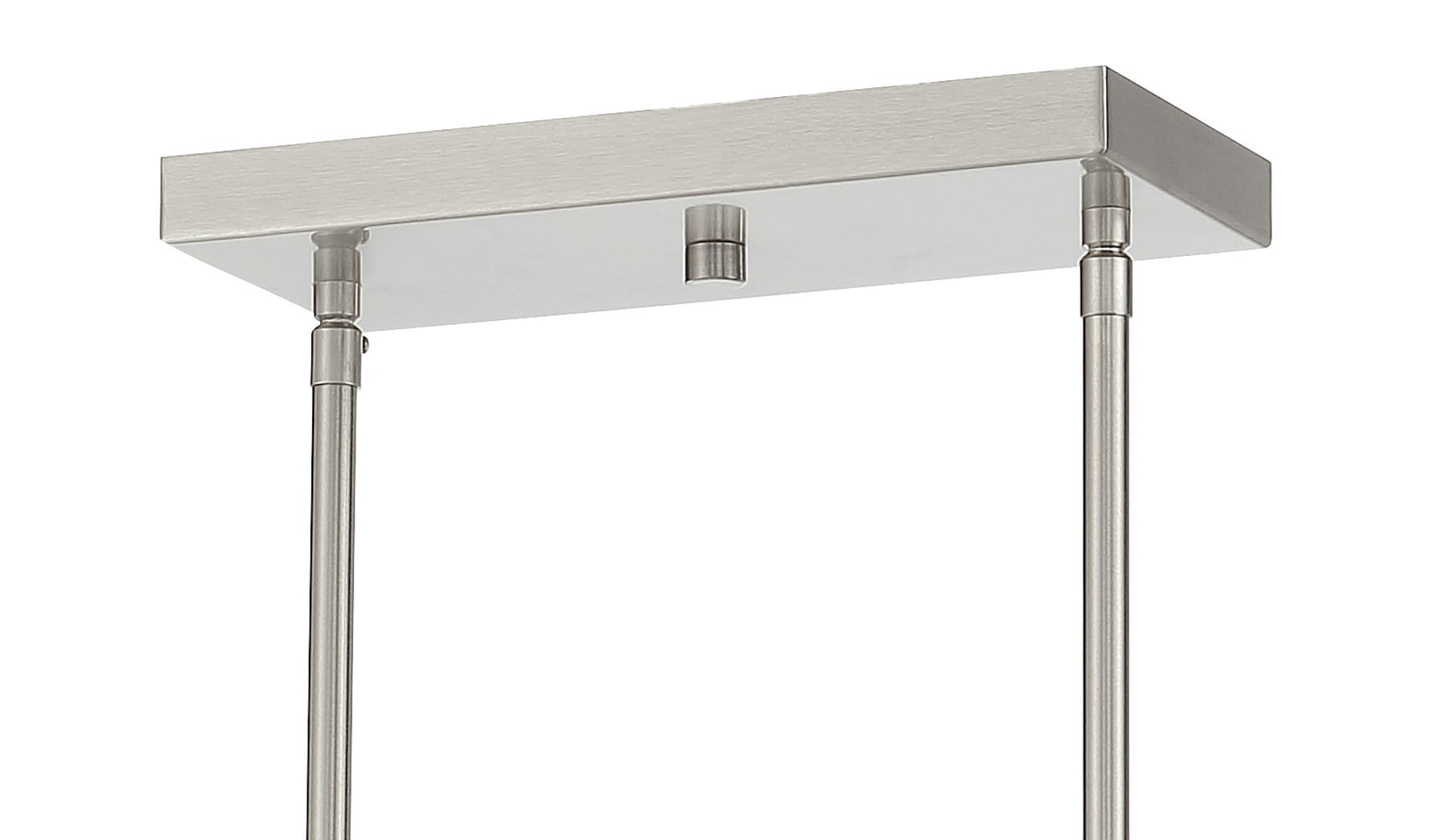 Camrin 5-Light Brushed Nickel and Glass Island Pendant