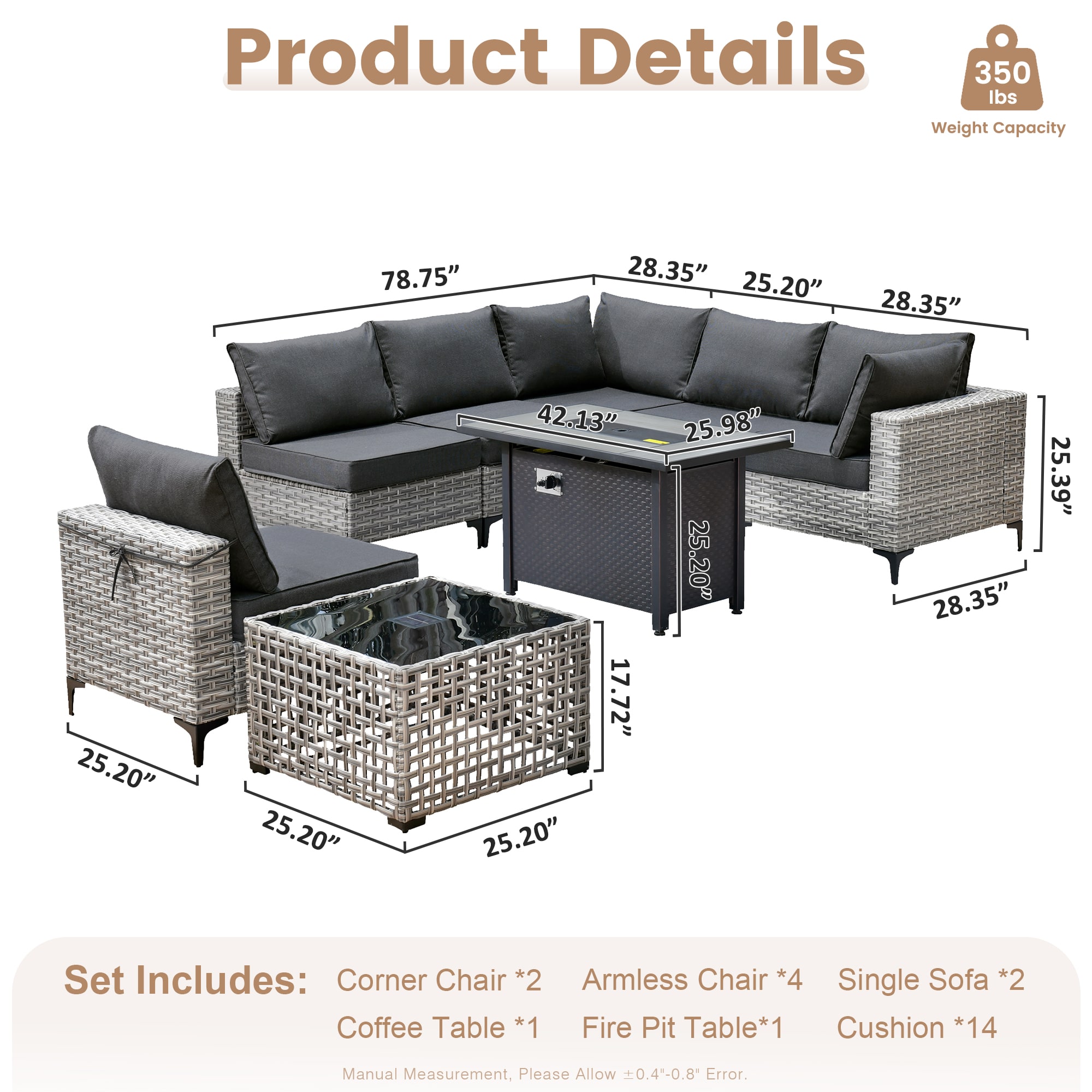 XIZZI XISKT104-IFP Patio-Conversation-Sets - View #7